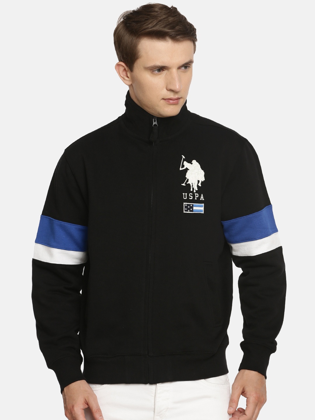 

U.S. Polo Assn. Men Black Solid Sweatshirt