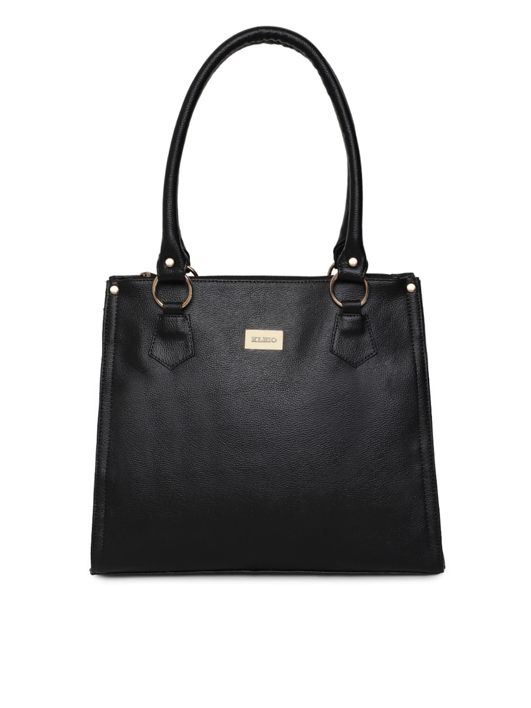 

KLEIO Structured Shoulder Bag, Black