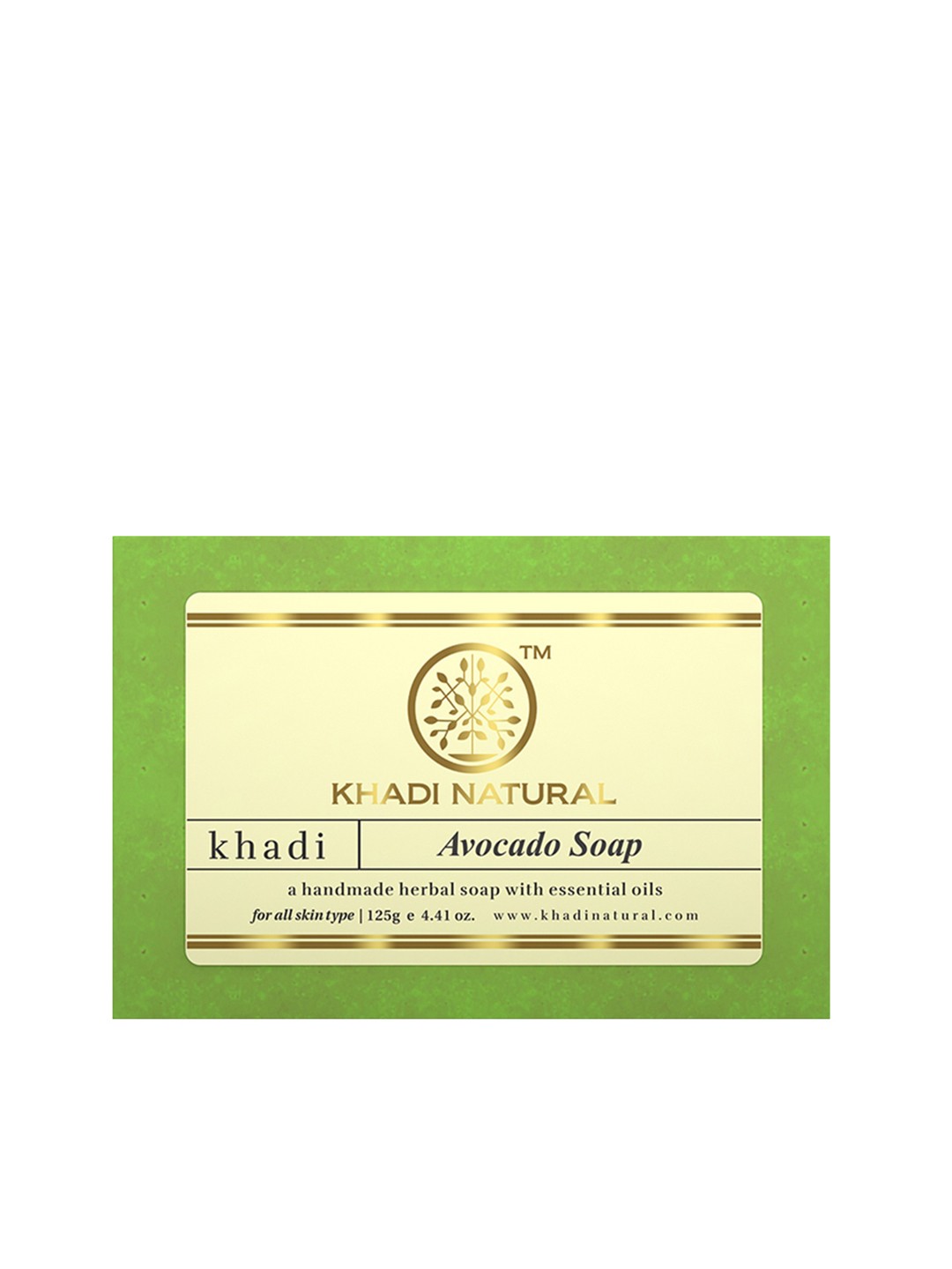

Khadi Natural Unisex Avacado Ayurvedic Handmade Soap with Vegetable Oils 125 g, Green