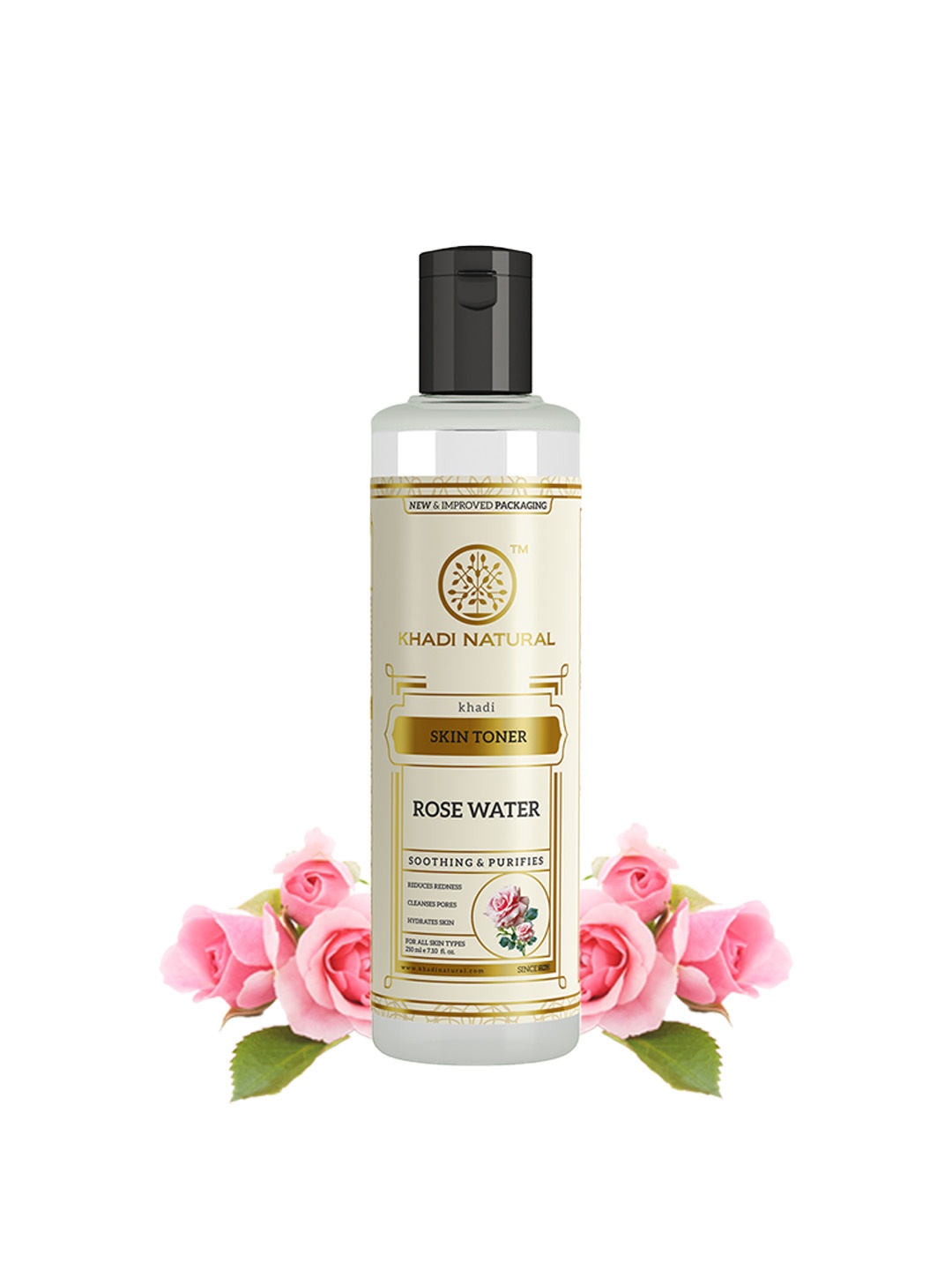 

Khadi Natural Rose Water Skin Toner To Prevent Acne Pimples & Blackheads - 210ml, Transparent