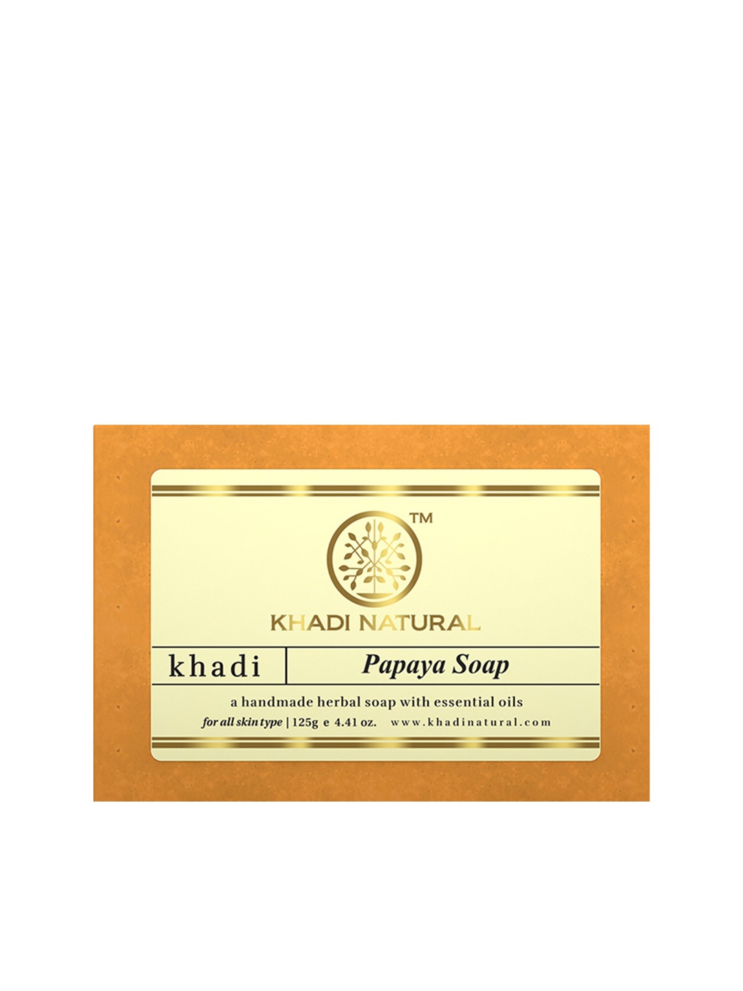 

Khadi Natural Papaya Soap 125 gm, Orange