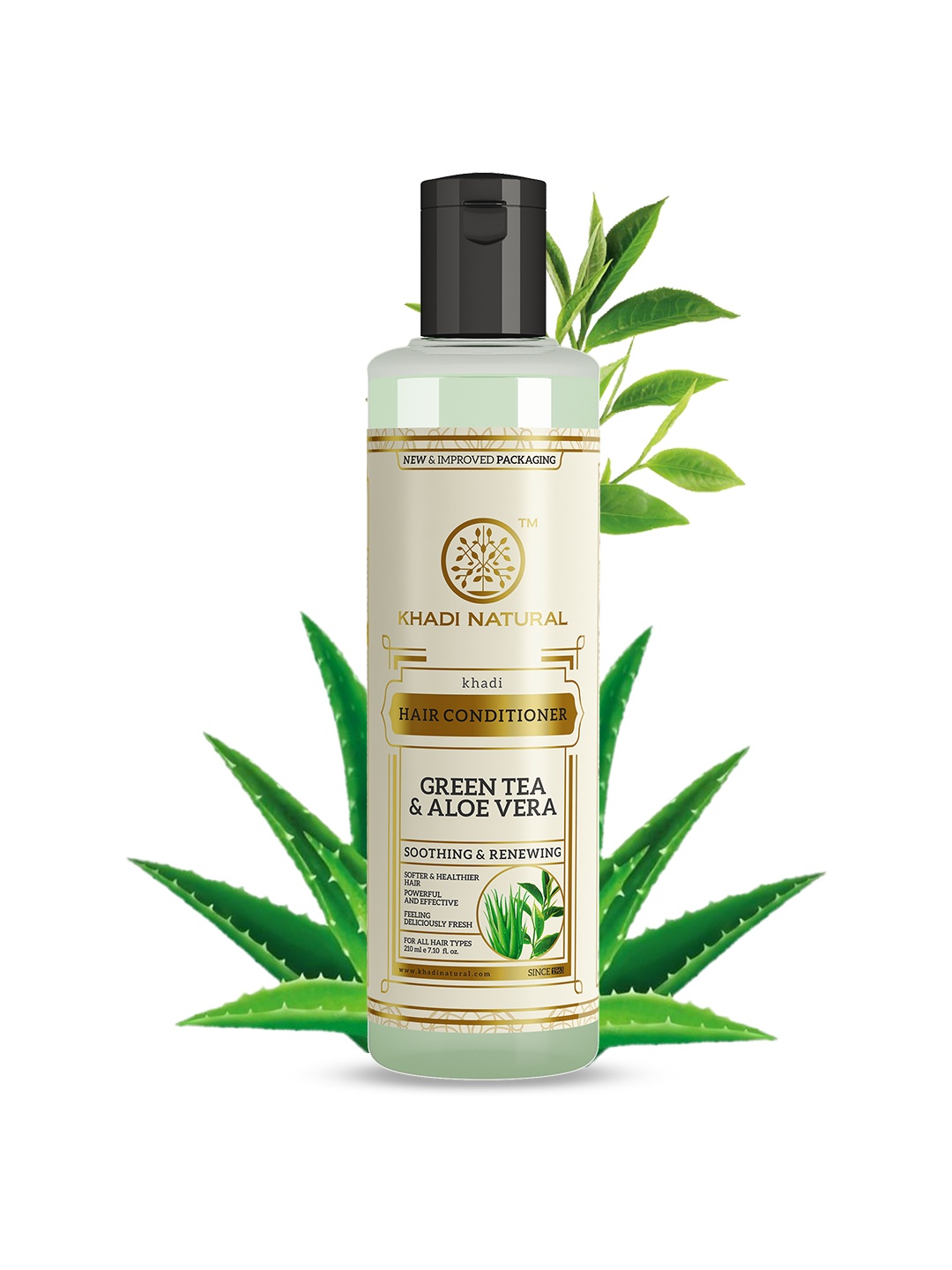 

Khadi Natural Ayurvedic Green Tea & Aloevera Herbal Conditioner SLS & Paraben Free 210 ml