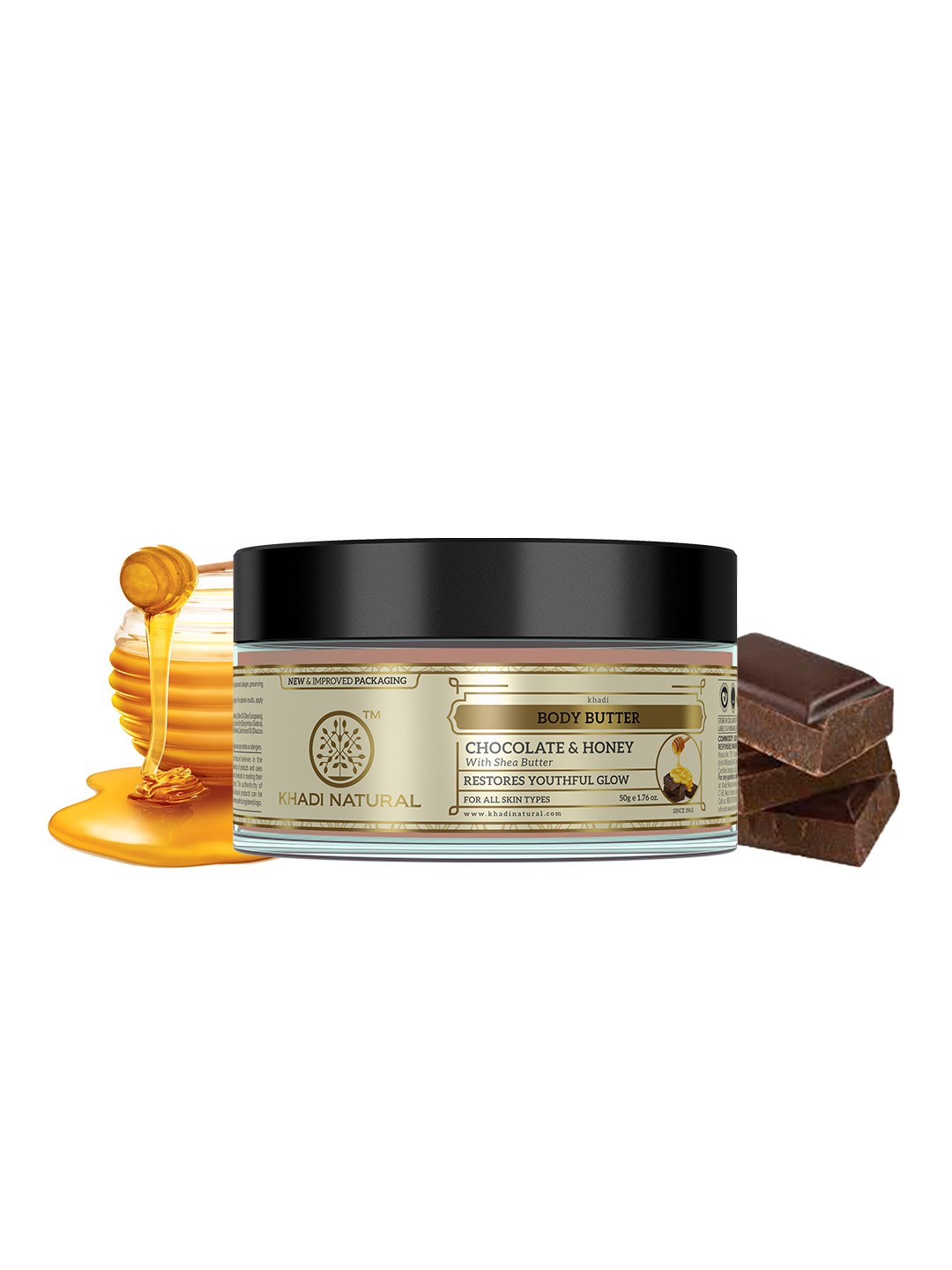 

Khadi Natural Ayurvedic Chocolate & Honey Body Butter 50 g, Brown
