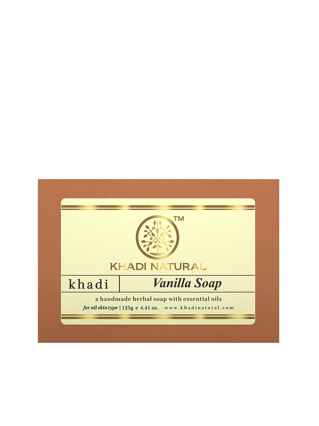 

Khadi Natural Vanilla Soap 125 gm, Brown