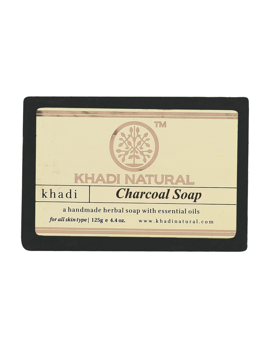 

Khadi Natural Charcoal Soap with Essential Oils - 125g, Black