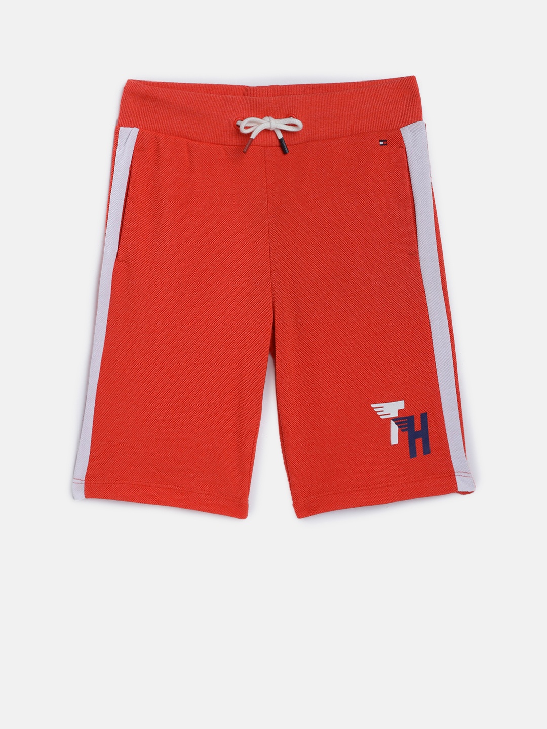 

Tommy Hilfiger Boys Red Solid Regular Fit Shorts