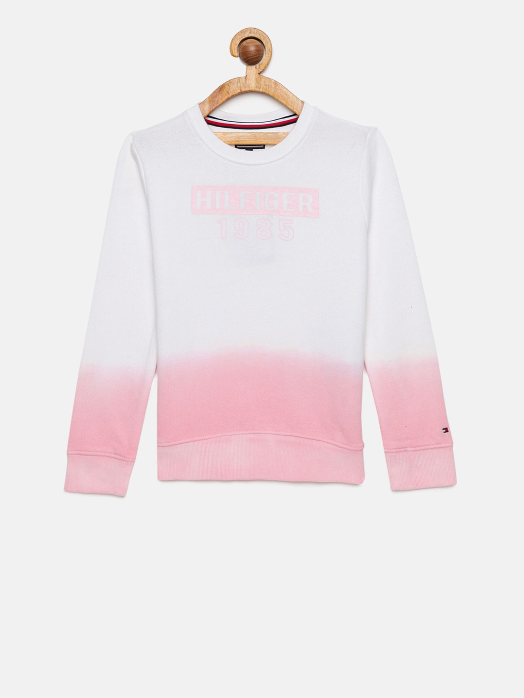 

Tommy Hilfiger Girls Pink & White Ombre Sweatshirt