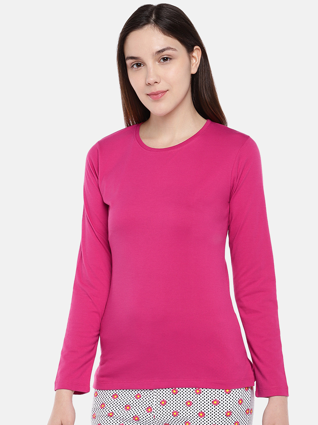 

Sweet Dreams Women Purple Solid Lounge T-Shirt F-LFT-3100