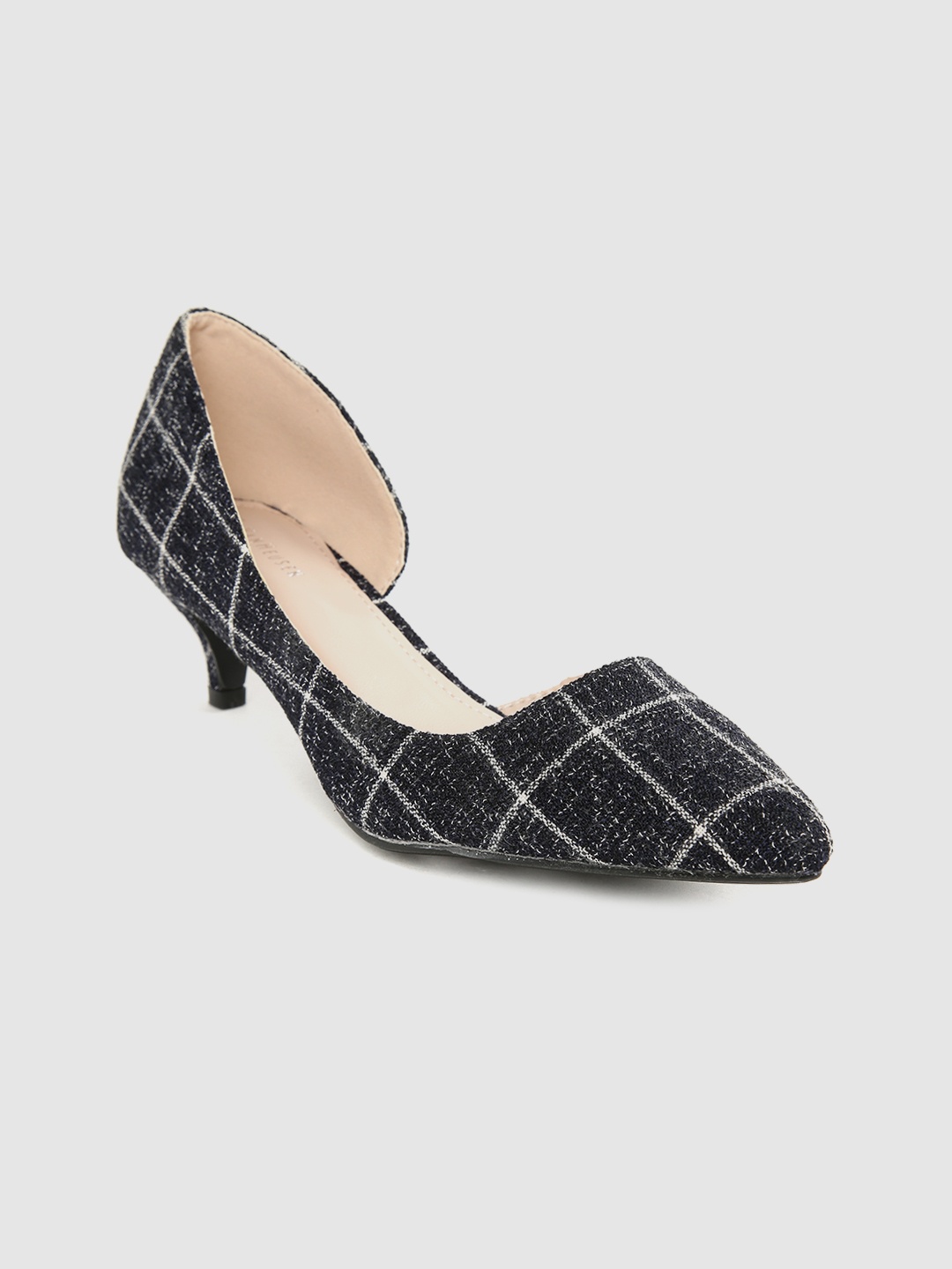 

Van Heusen Woman Black & White Checked Pumps