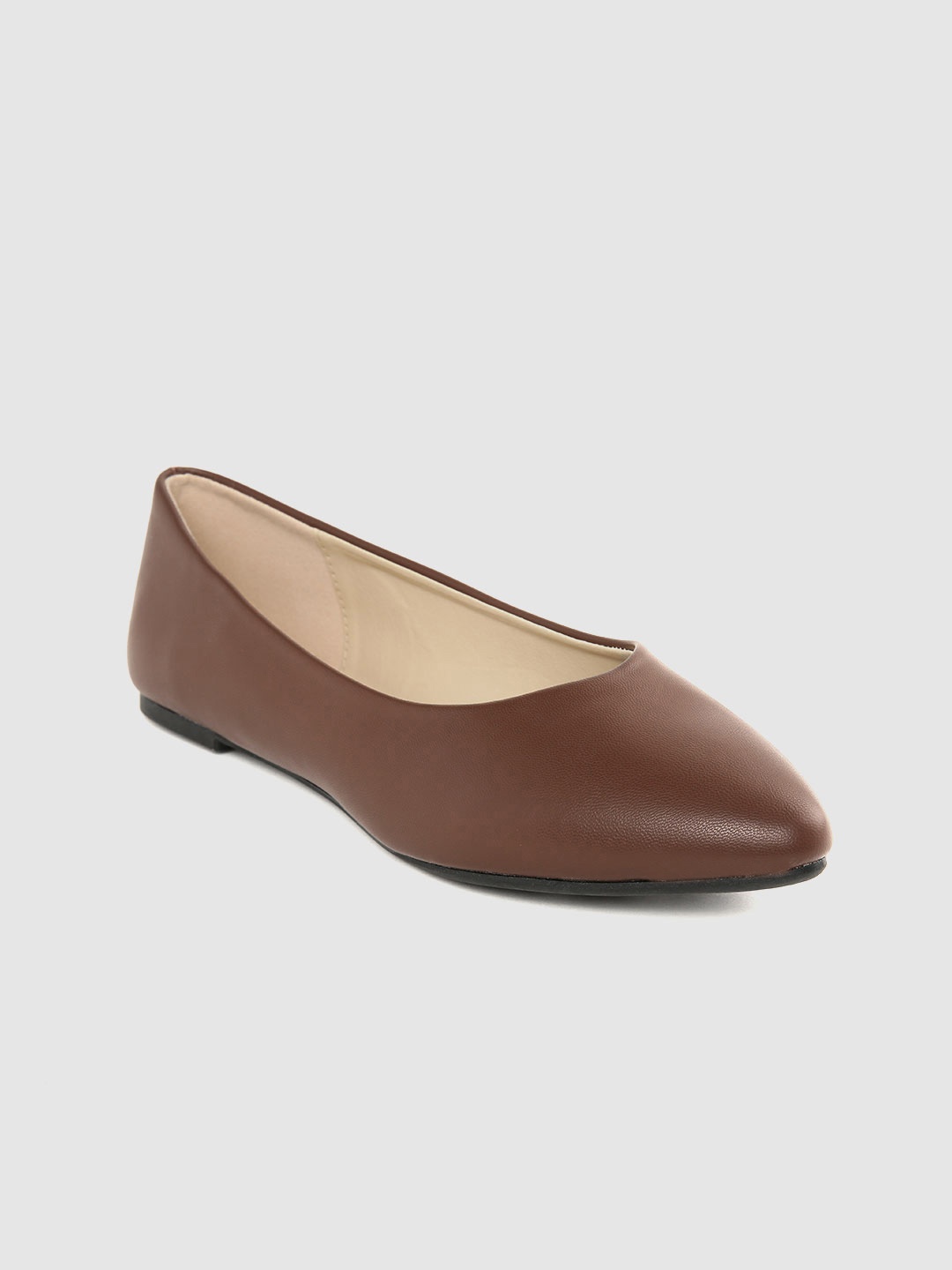 

Van Heusen Woman Women Coffee Brown Solid Ballerinas