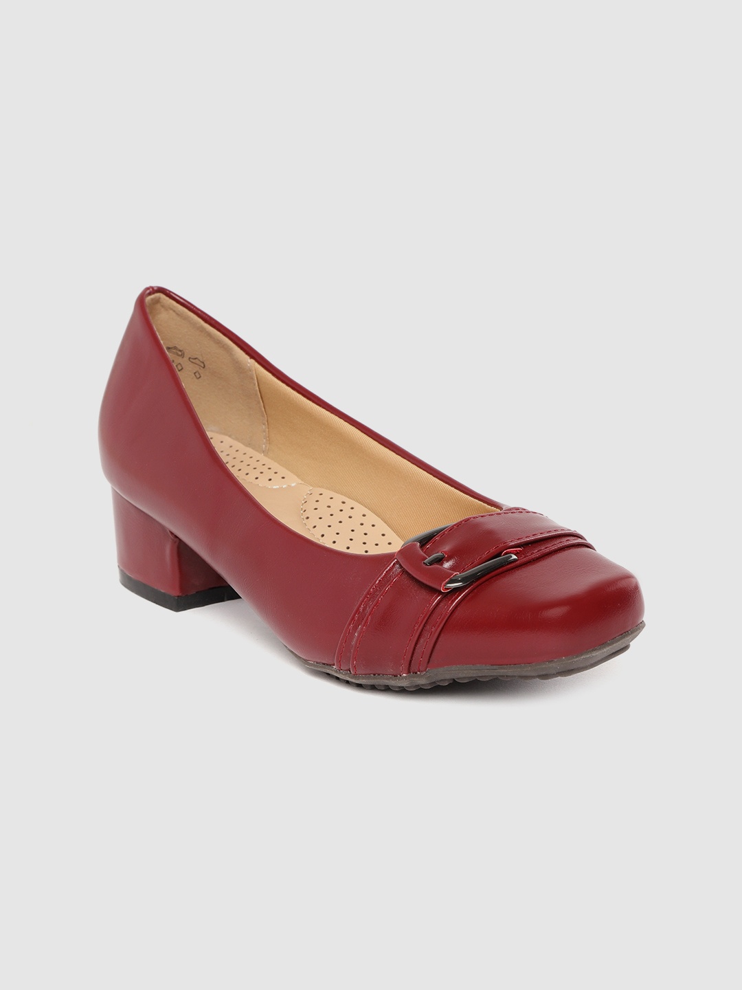 

Van Heusen Woman Women Burgundy Solid Pumps