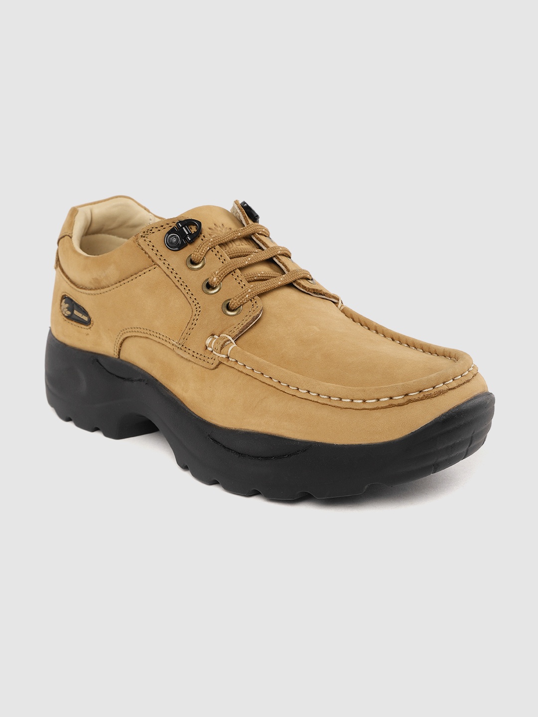 

Woodland Men Camel Brown Nubuck Derbys