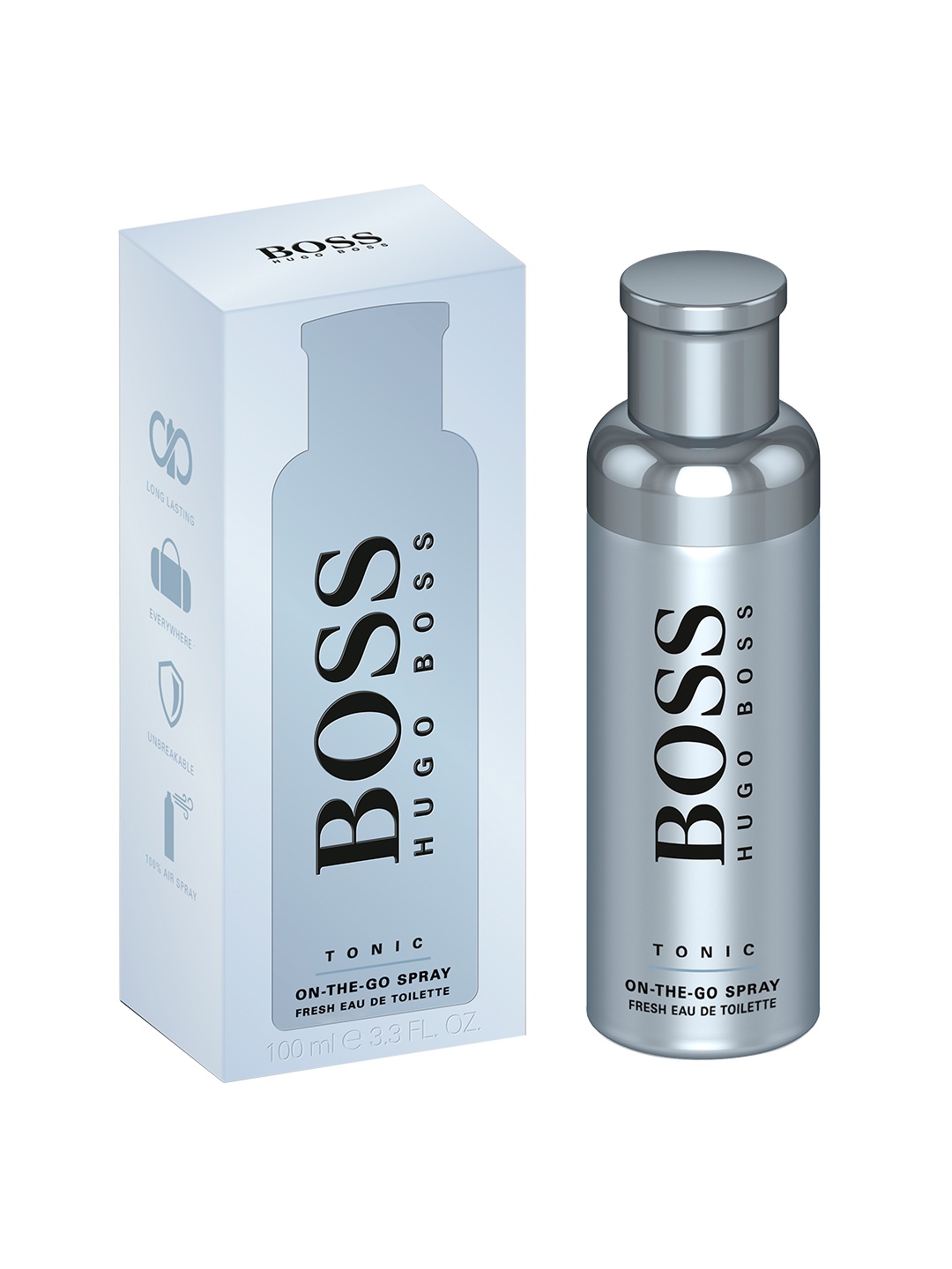 

BOSS Men Tonic Fresh On-The-Go Eau De Toilette Spray - 100ml, Blue