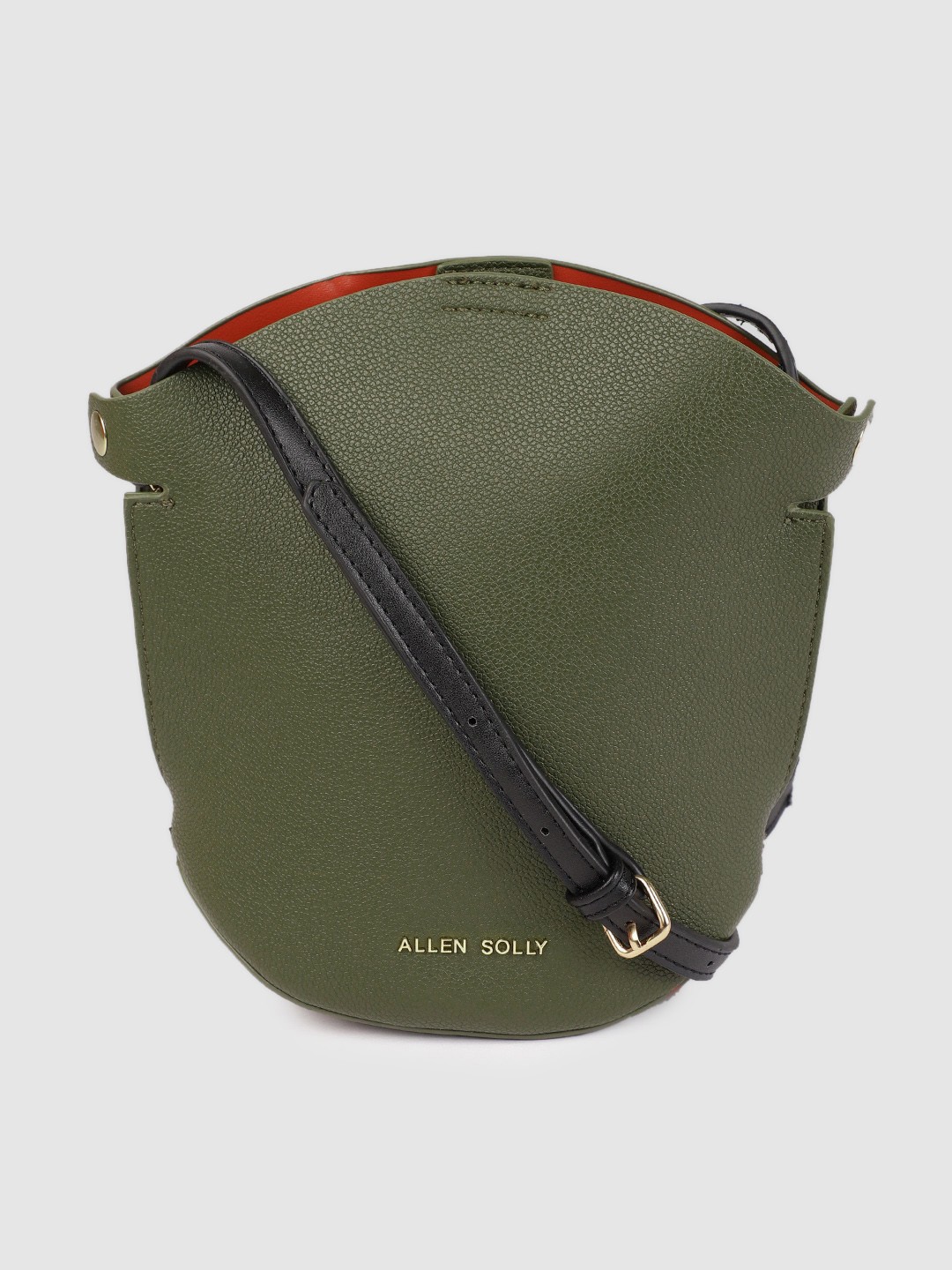 

Allen Solly Olive Green Solid Sling Bag