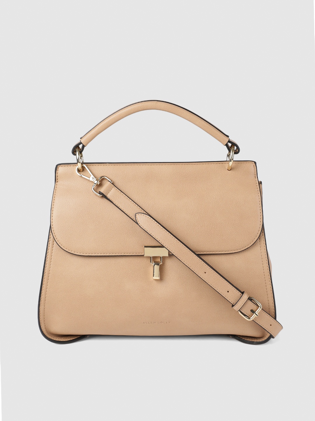 

Allen Solly Beige Solid Satchel