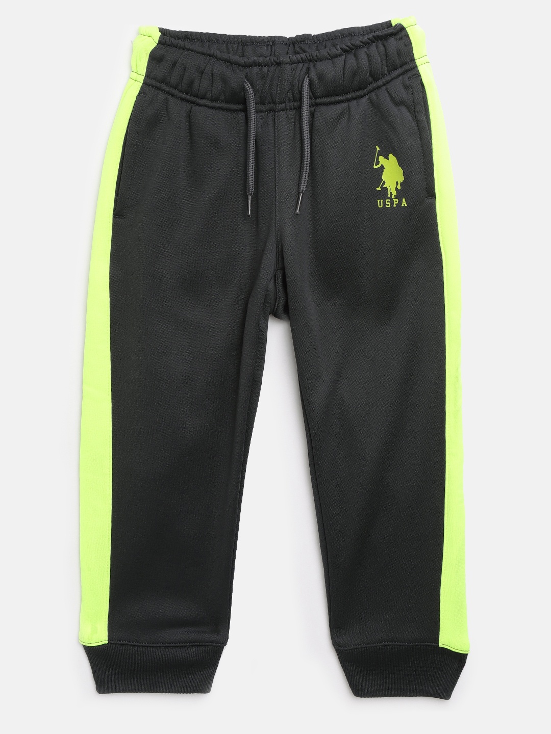 

U.S. Polo Assn. Kids Boys Olive Green Solid Joggers