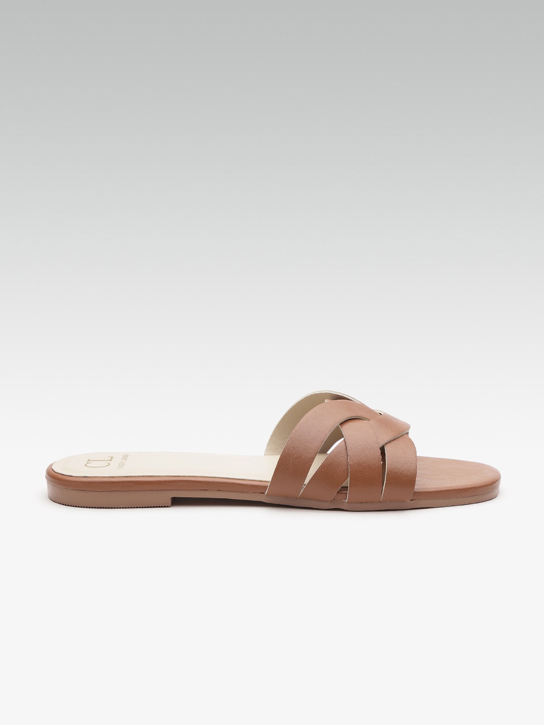 

Carlton London Women Brown Solid Open Toe Flats