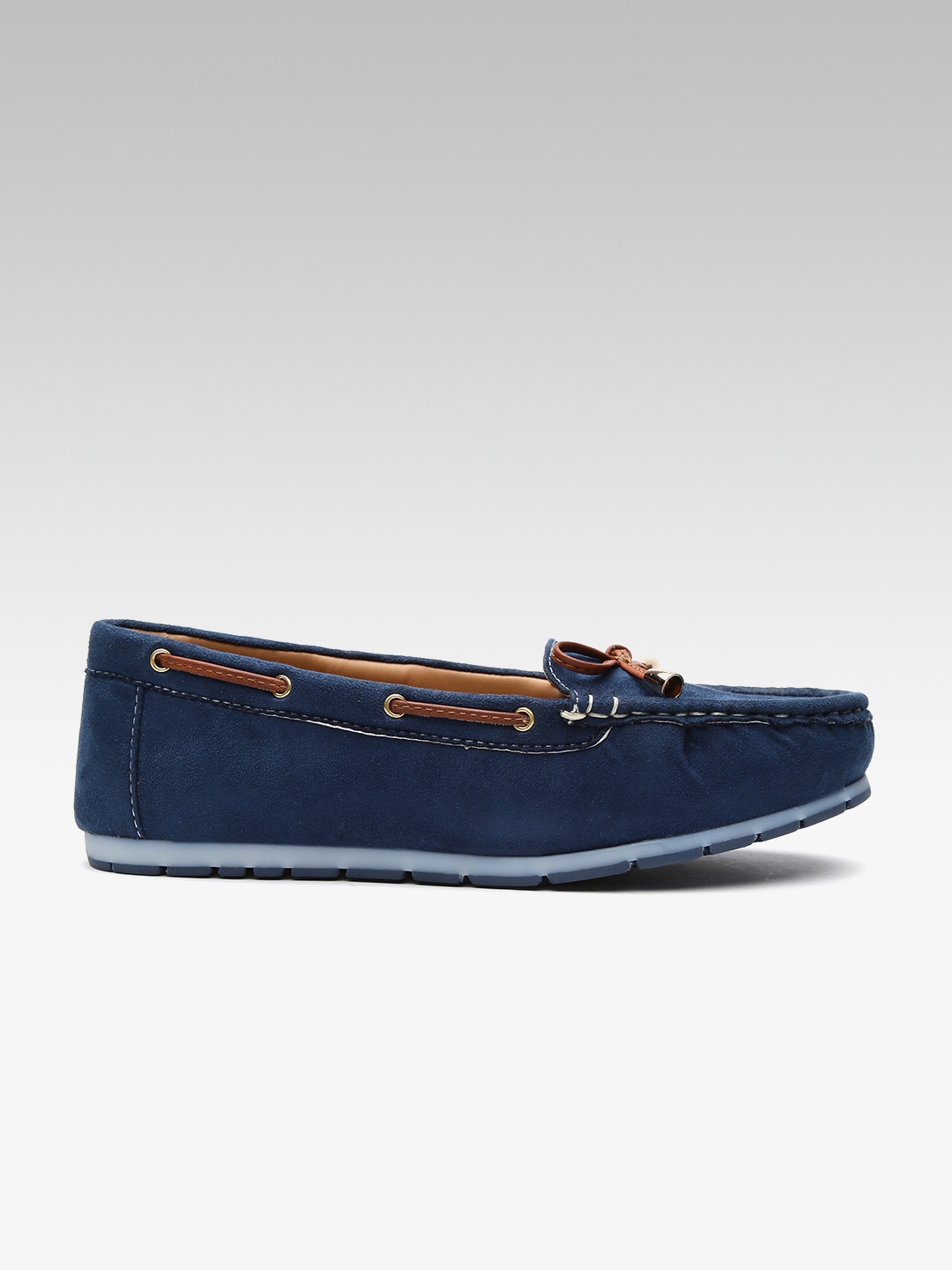 

Carlton London Women Navy Blue Solid Boat Shoes