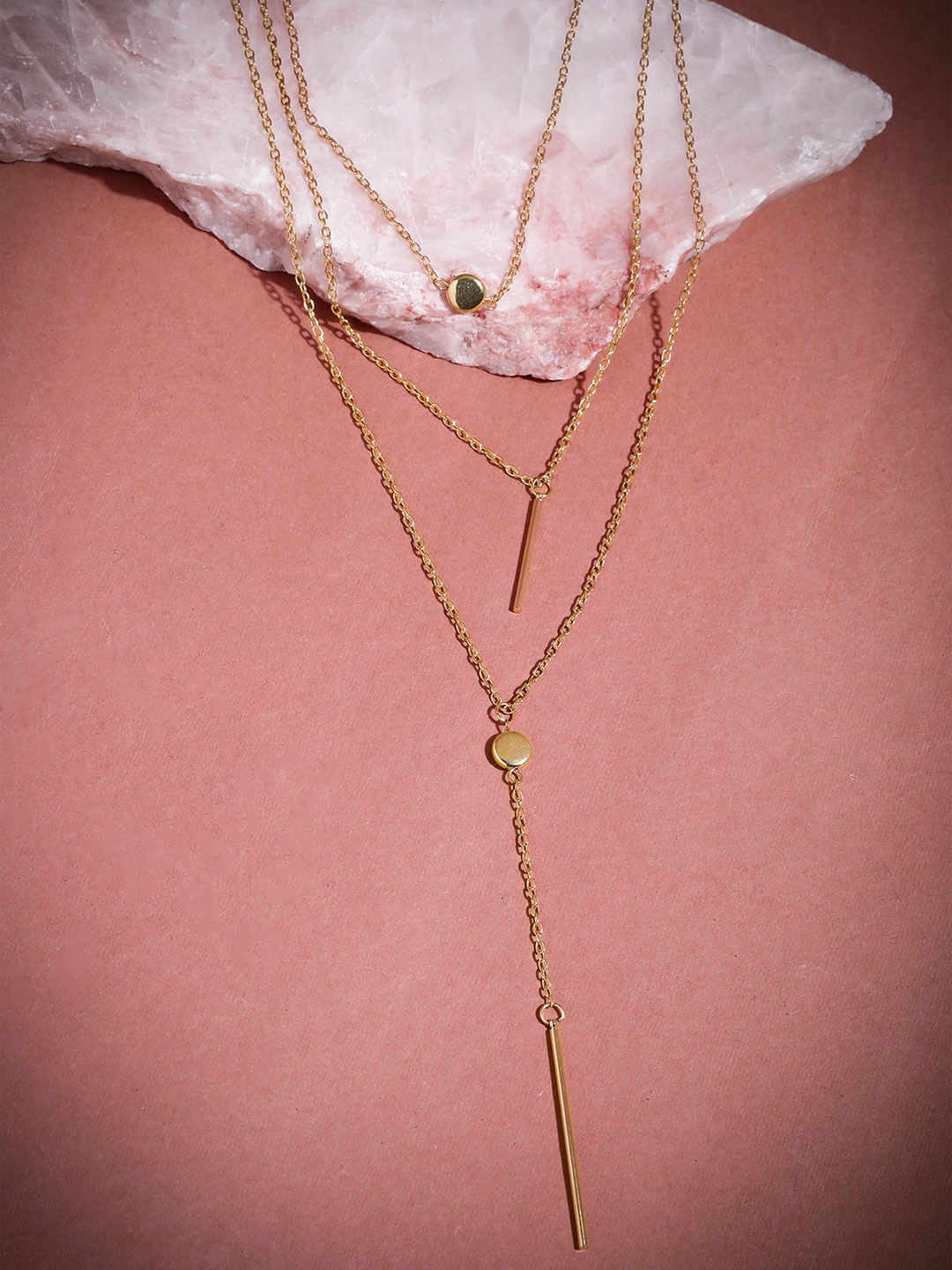 

Zaveri Pearls Gold Plated Layered Necklace