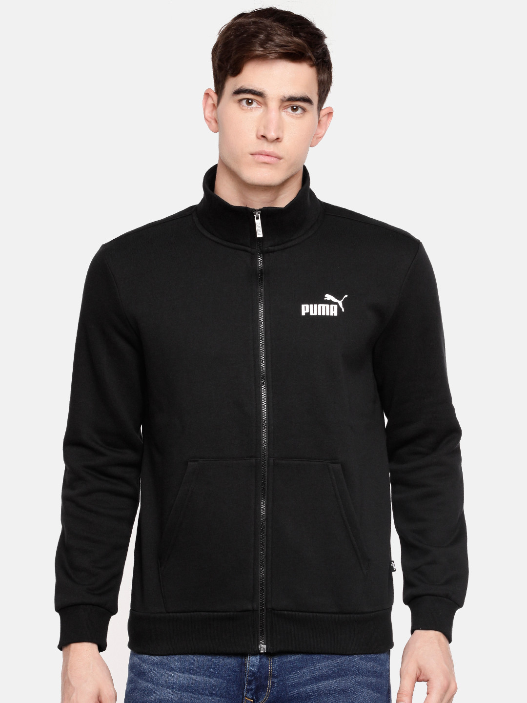 

Puma Men Black Solid ESS Track Track Sweatshirt