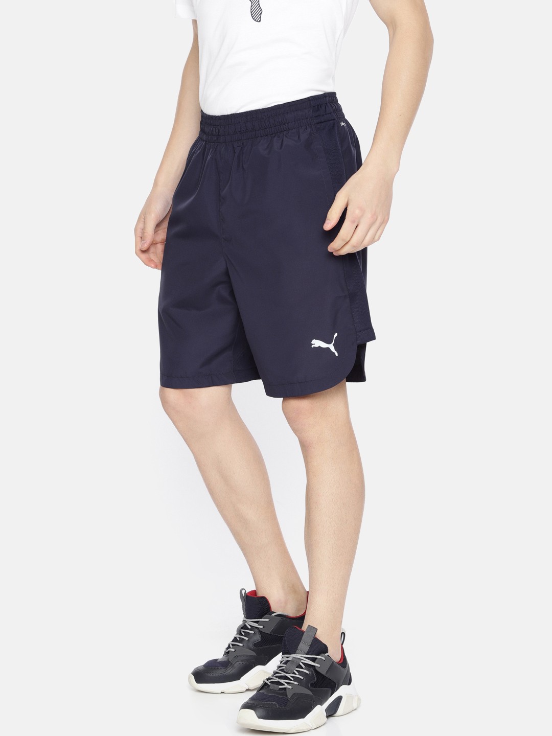 

Puma Men Navy Blue Woven DryCell Solid Sports Shorts