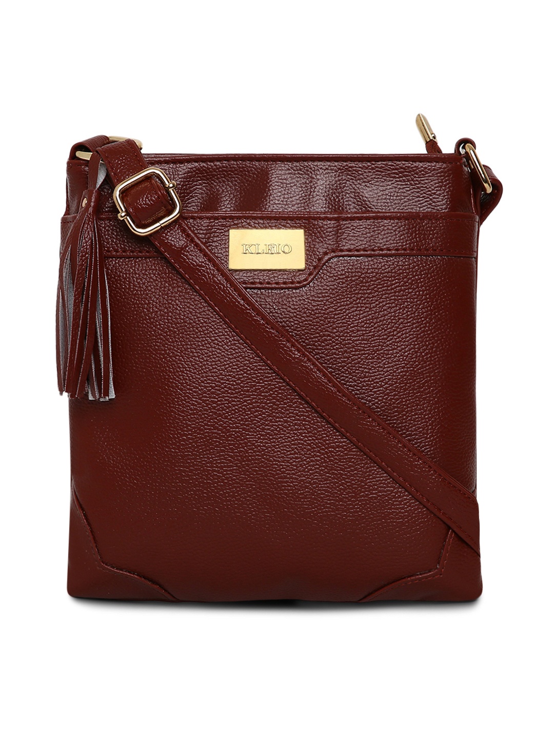 

KLEIO Brown Multi Compartment Sling Cross Body Bag