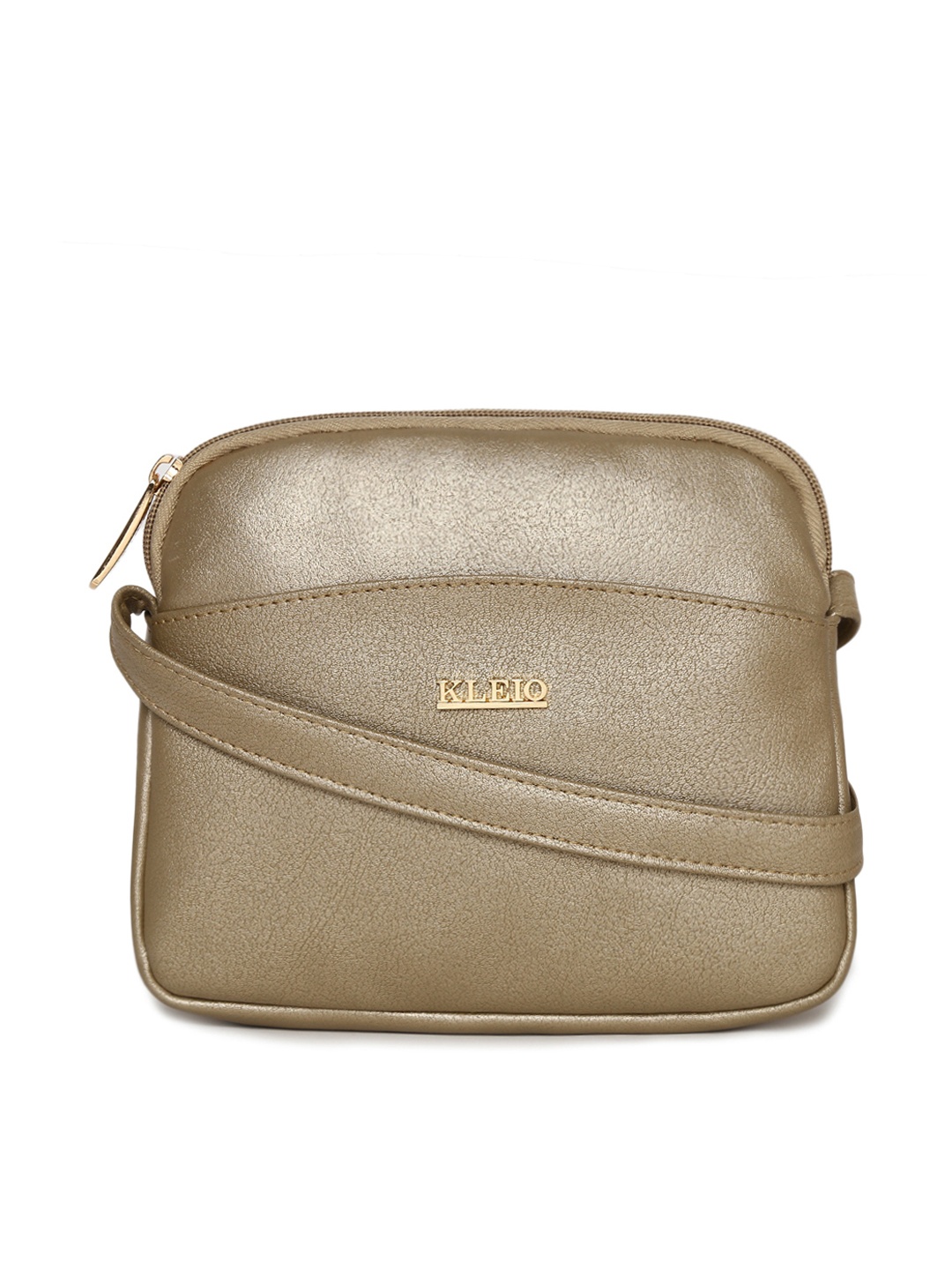 

KLEIO Women Sling Bag, Gold
