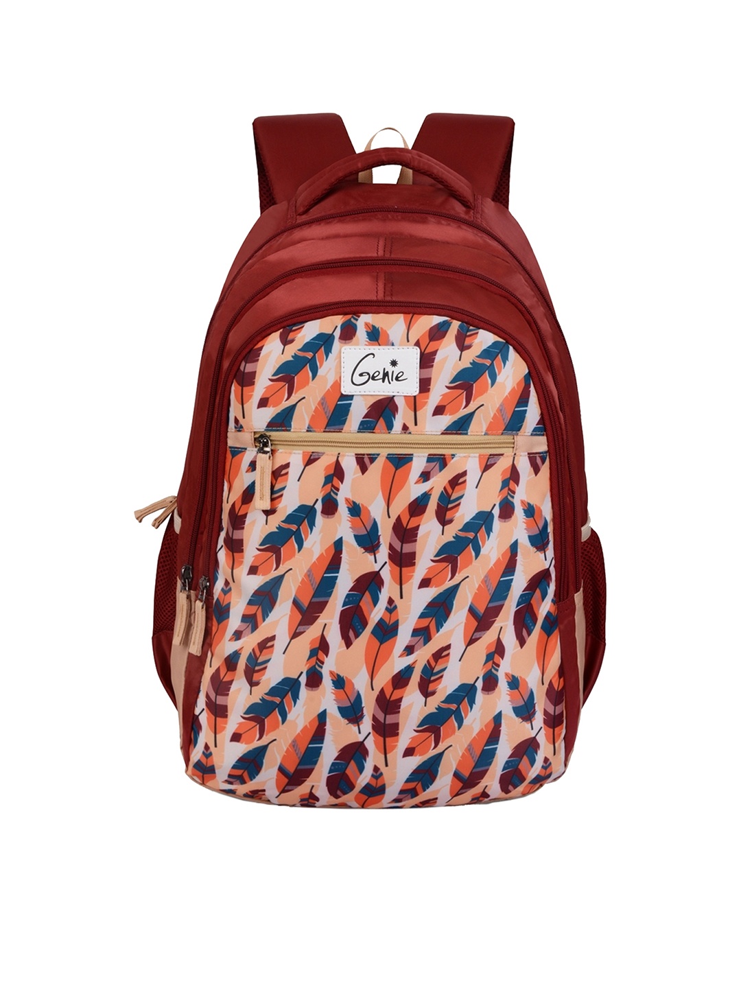 

Genie Unisex Graphic Print Large Backpack-36L, Maroon