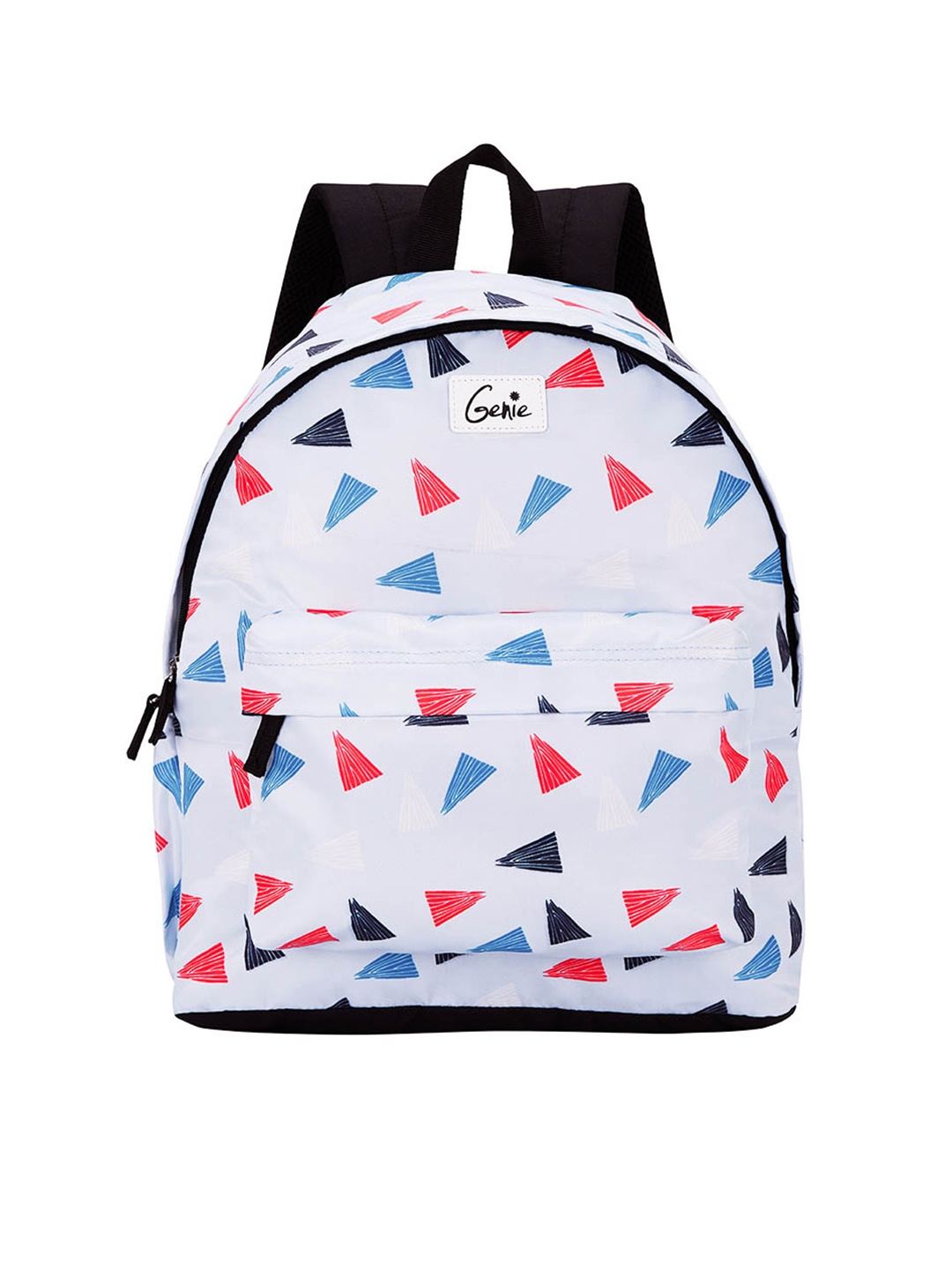 

Genie Unisex Geometric Print Medium Casual Backpack -20L, Grey