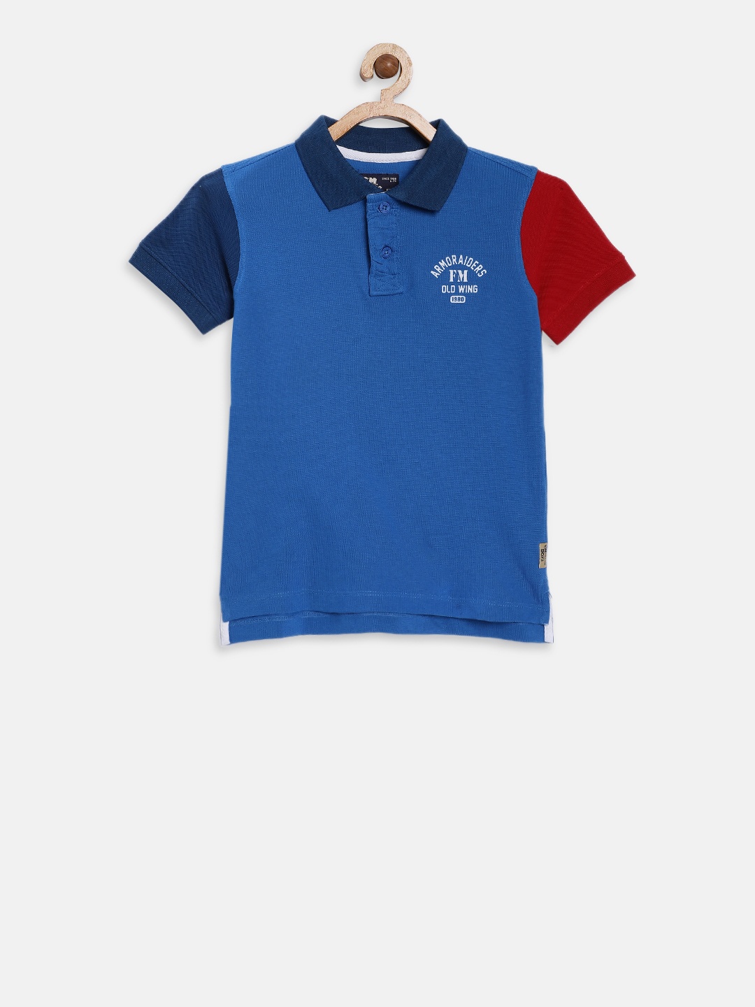 

Flying Machine Boys Solid Polo Collar T-shirt, Na