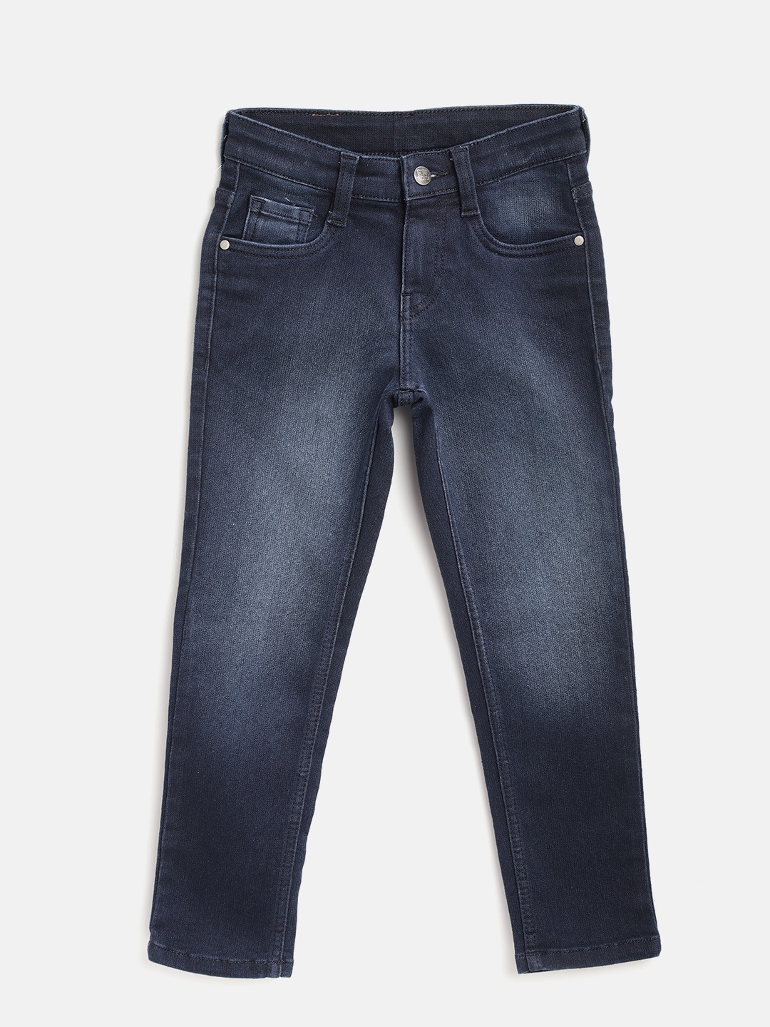 

Flying Machine Boys Navy Blue Skinny Fit Mid-Rise Clean Look Stretchable Jeans