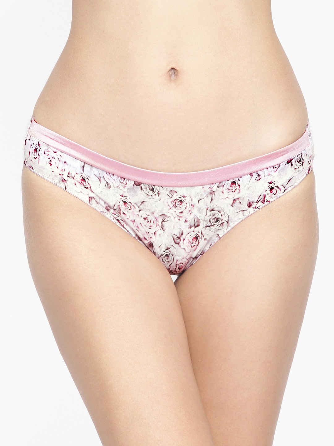 

Amante Pink Printed Satin Edge Bikini Briefs PAN10108