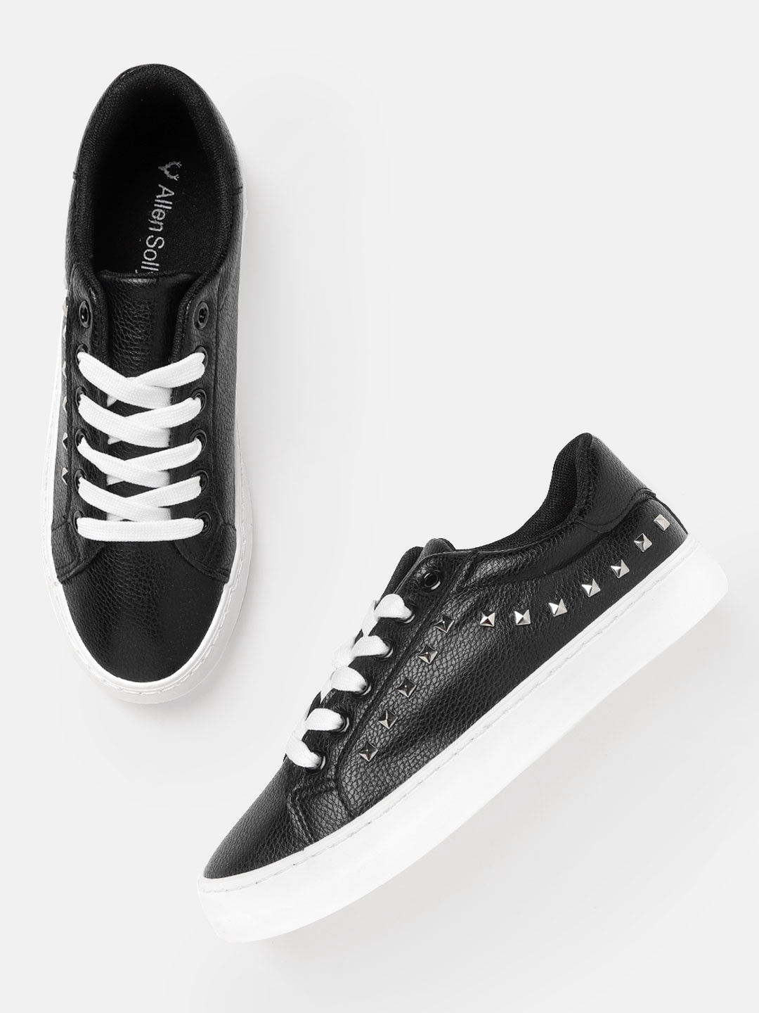 

Allen Solly Women Black Solid Sneakers