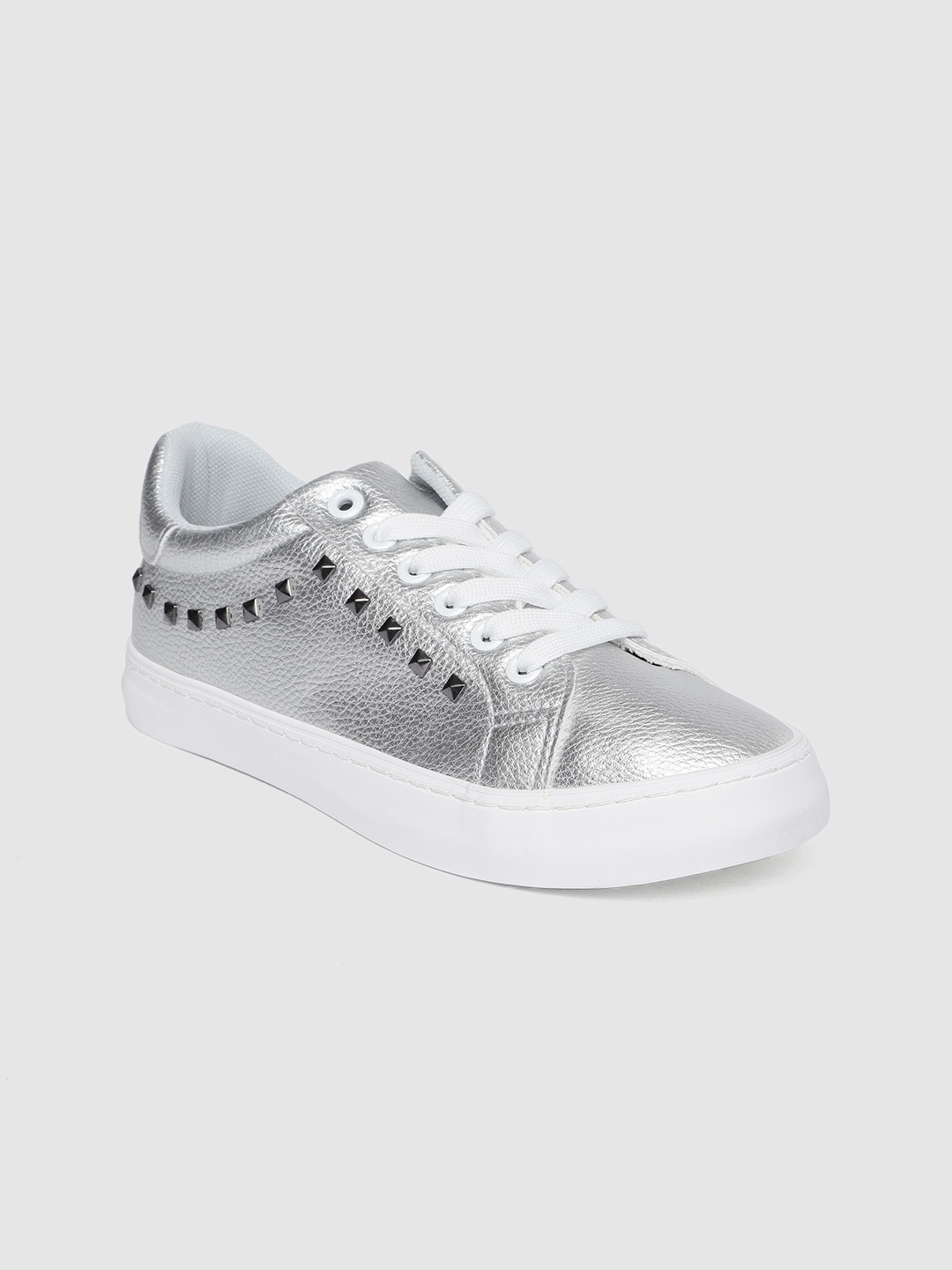

Allen Solly Women Silver-Toned Embellished Sneakers