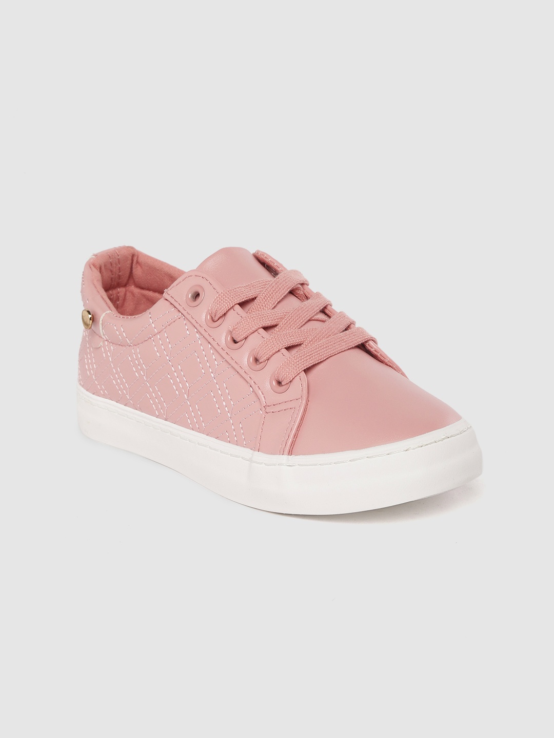 

Allen Solly Women Pink Woven Design Sneakers