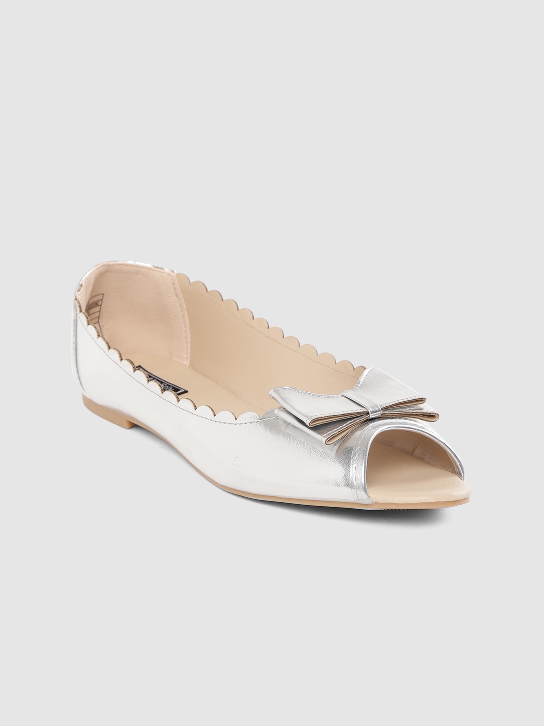 

Allen Solly Women Silver-Toned Solid Ballerinas
