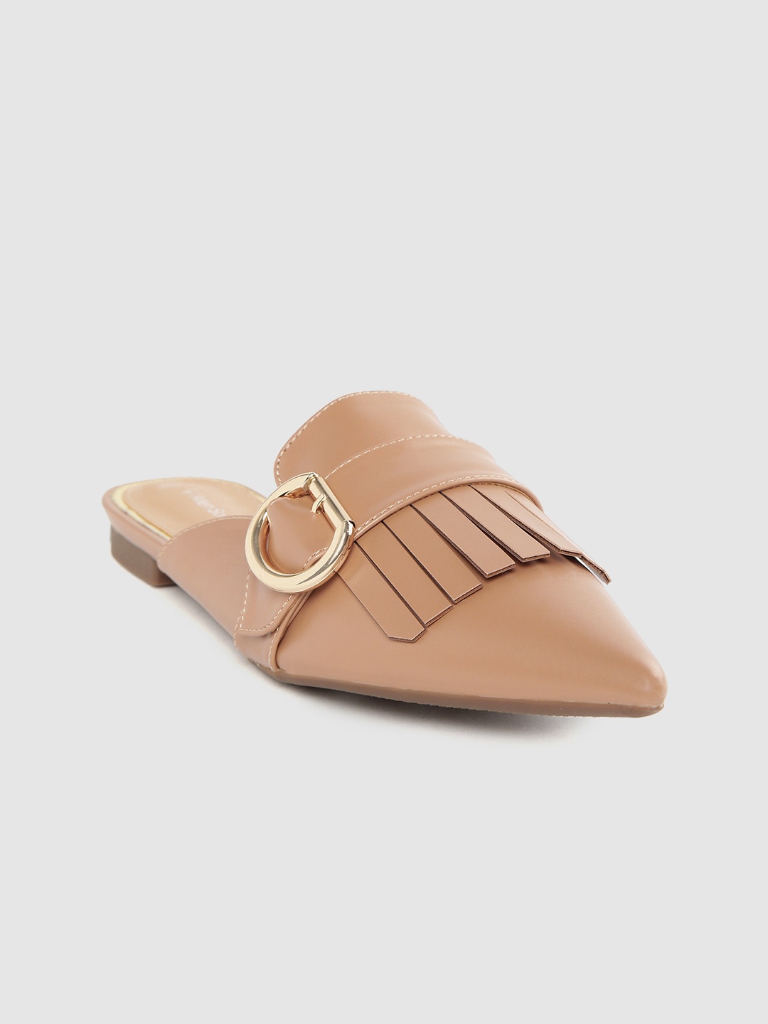 

Allen Solly Women Beige Solid Mules