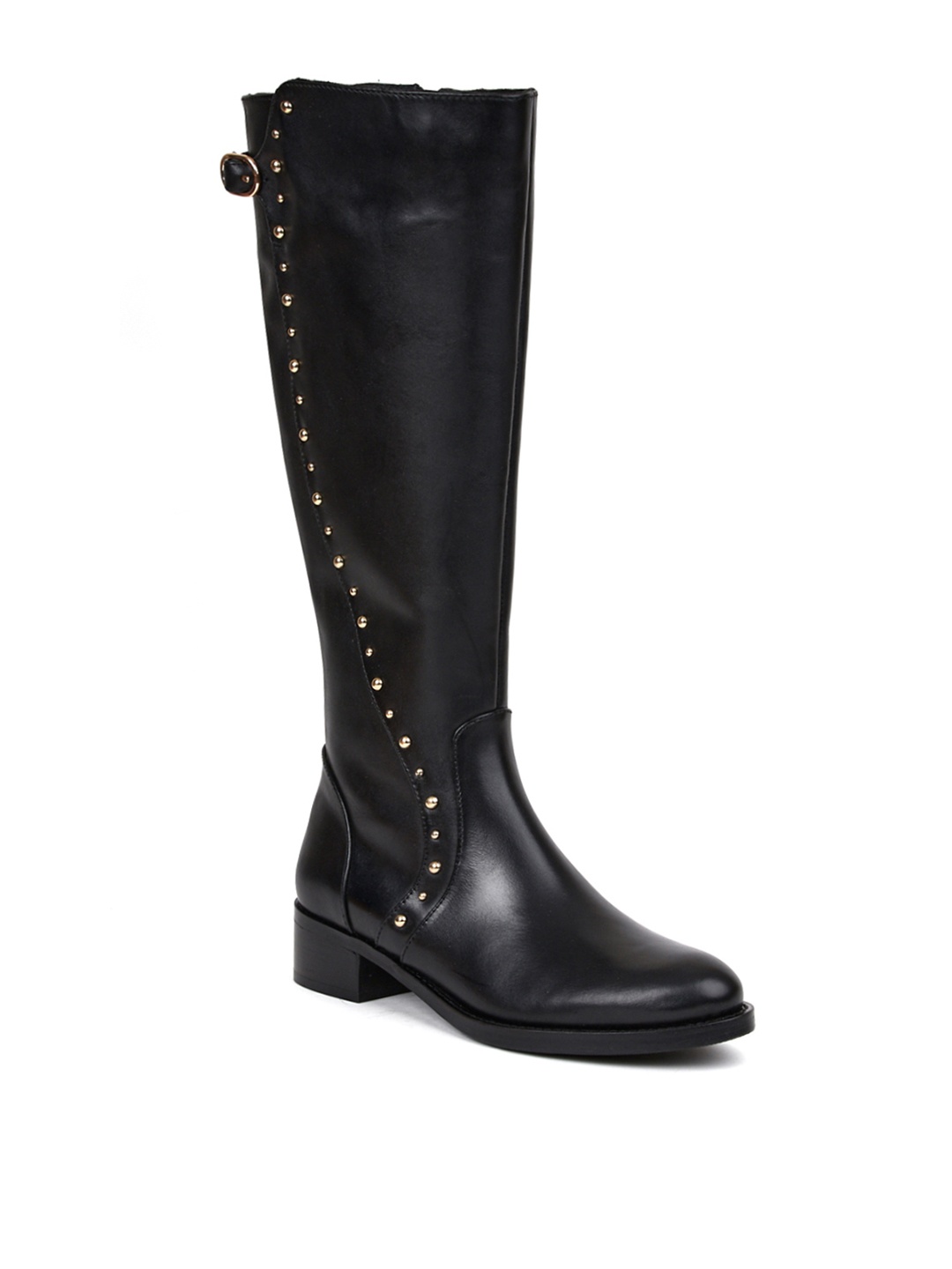 

Saint G Women Black Solid Heeled Boots