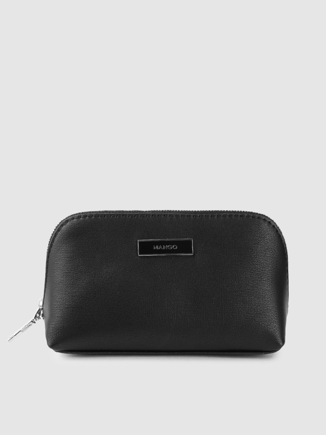 

MANGO Women Black Solid Cosmetic Pouch