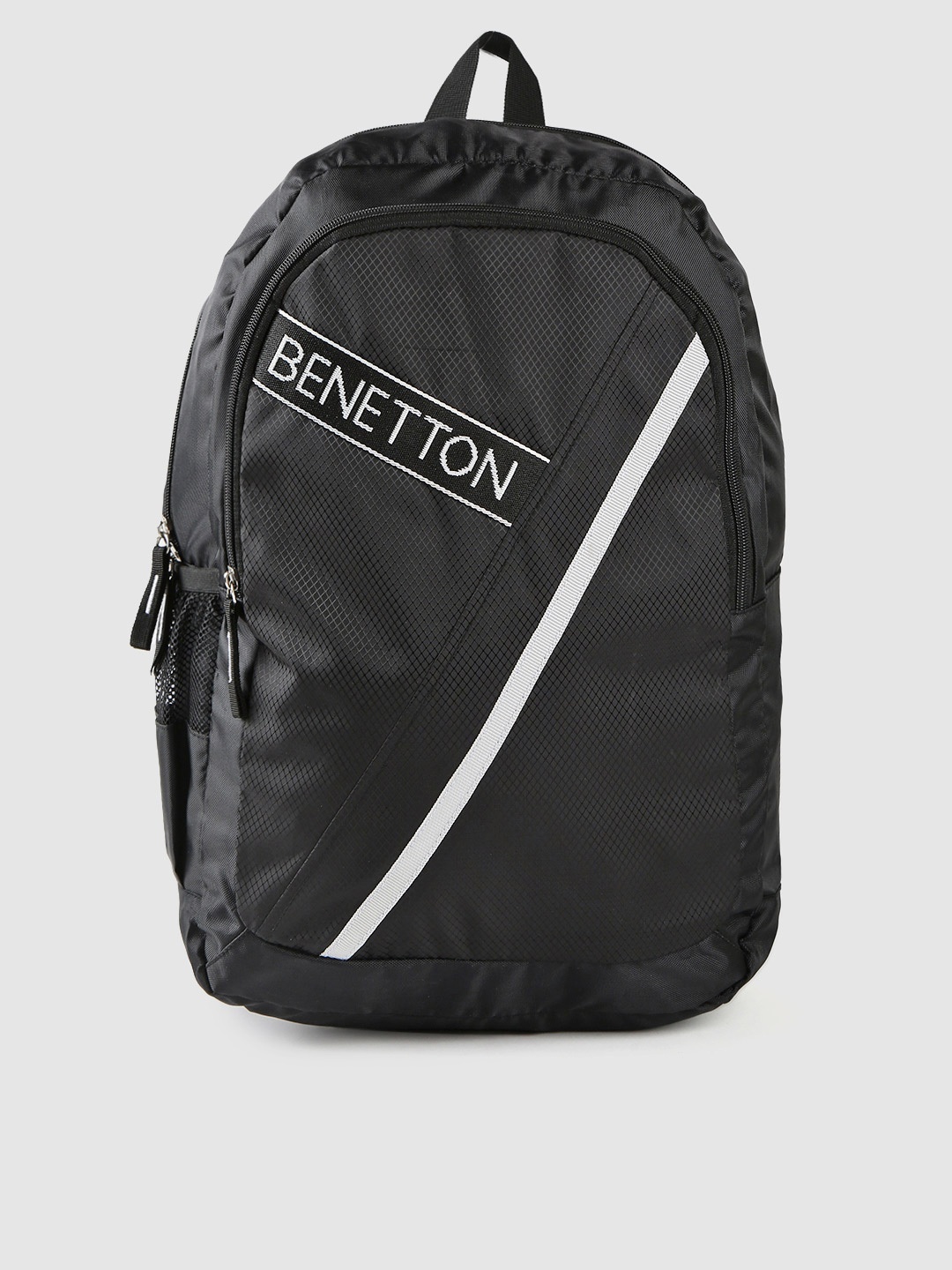 

United Colors of Benetton Unisex Black Printed Laptop Backpack