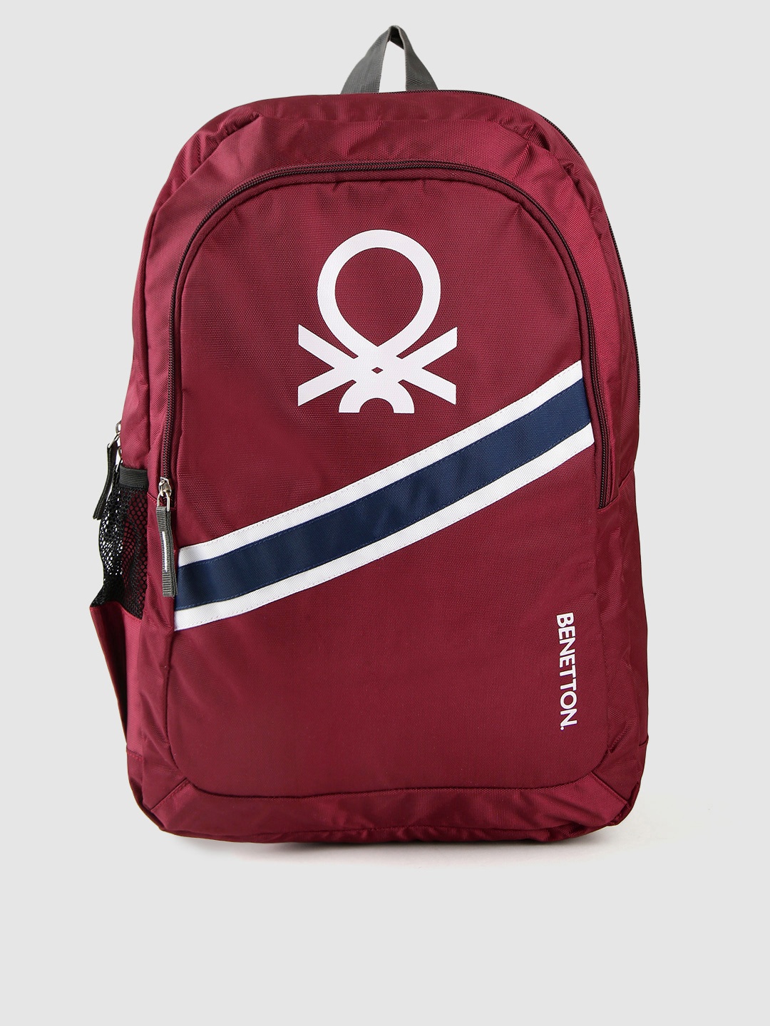 

United Colors of Benetton Unisex Maroon Brand Logo Laptop Backpack