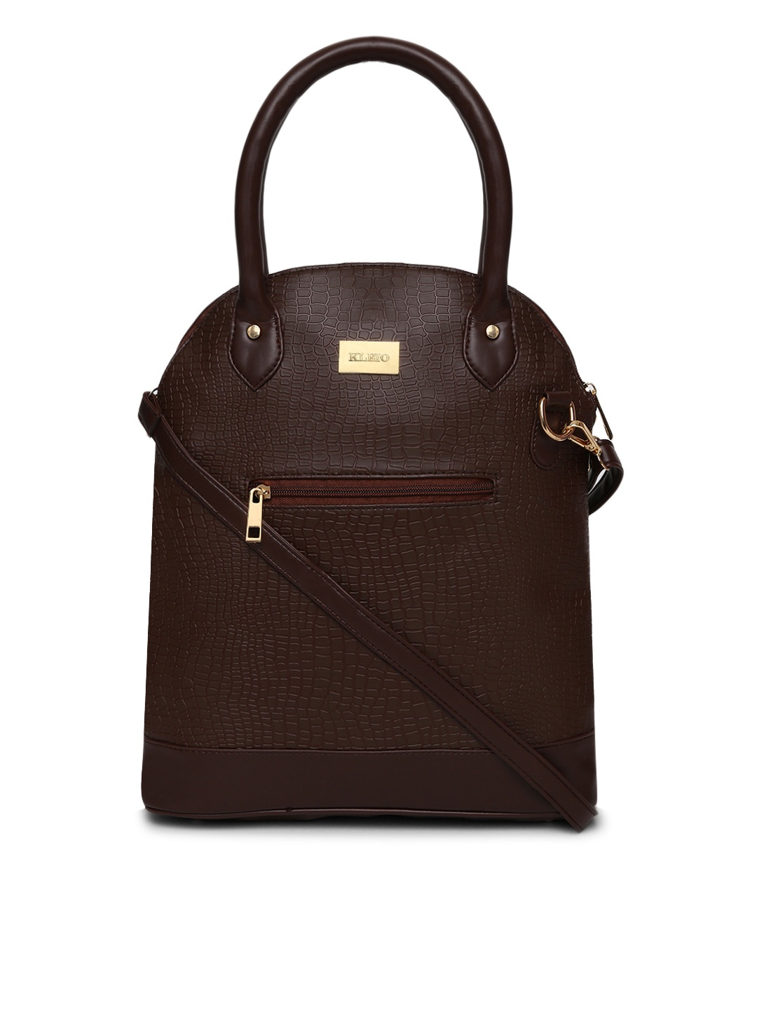 

KLEIO Structured Handheld Bag, Brown