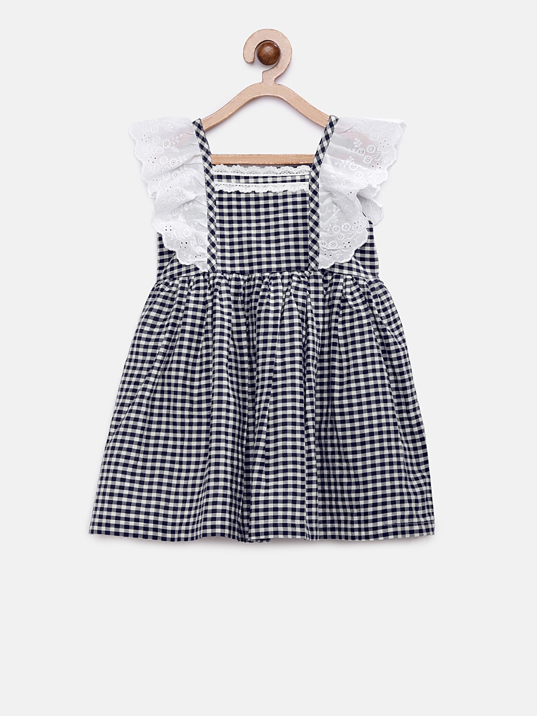 

RIKIDOOS Girls Black & White A-Line Dress