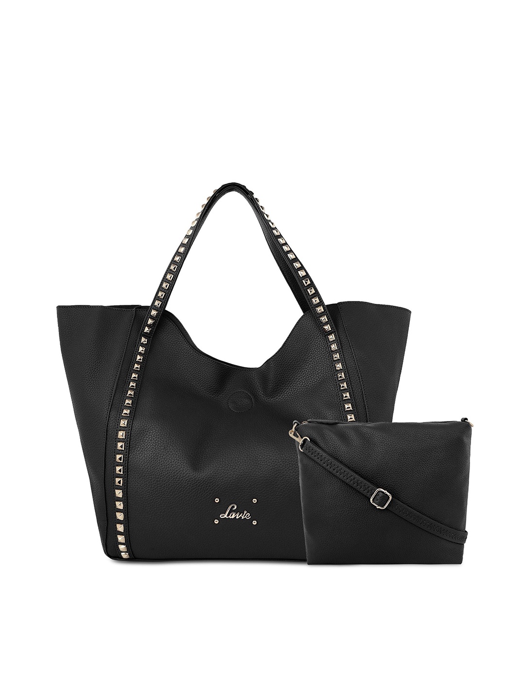 

Lavie Black Embellished Shoulder Bag