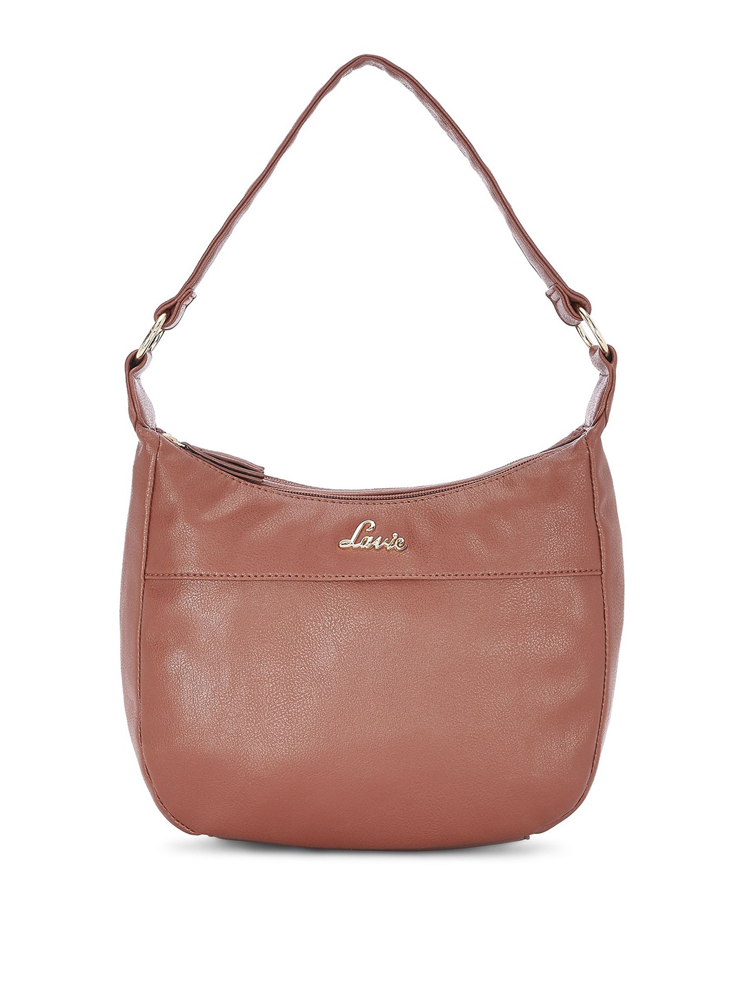 

Lavie Brown Solid Hobo Bag