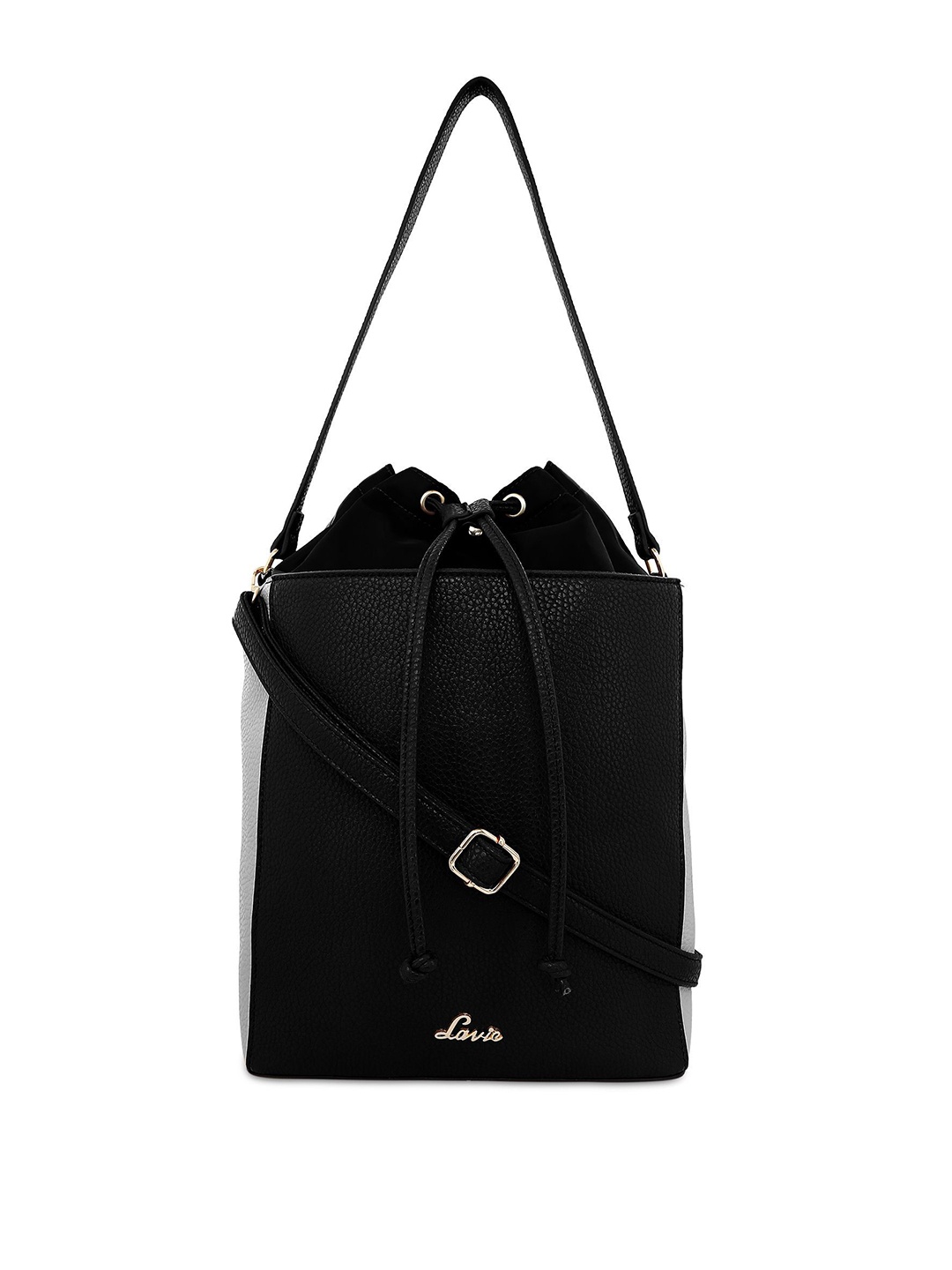 

Lavie Idiazabal Women Black Solid Hobo Bag