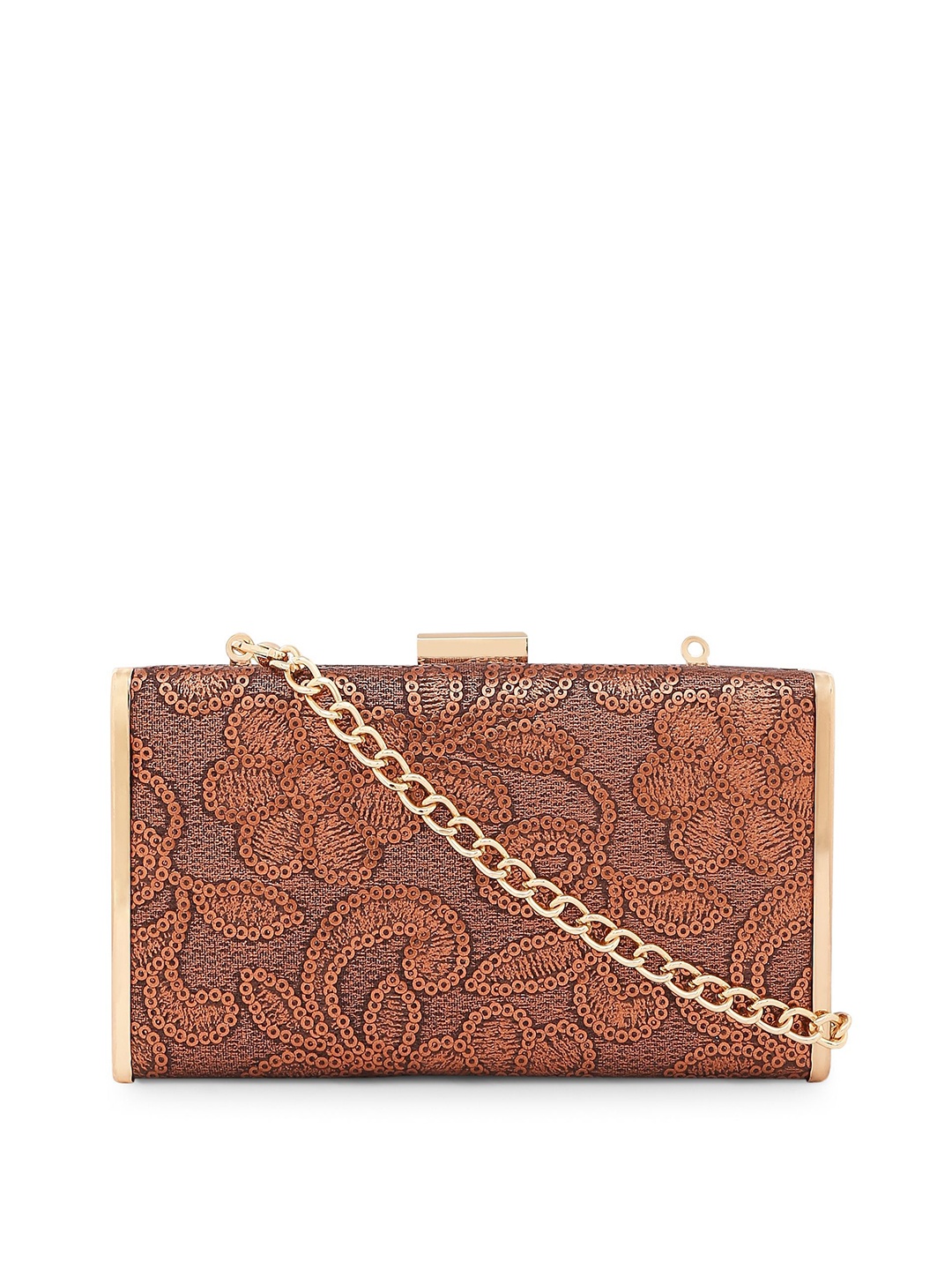 

Lavie Copper-Toned Solid Clutch