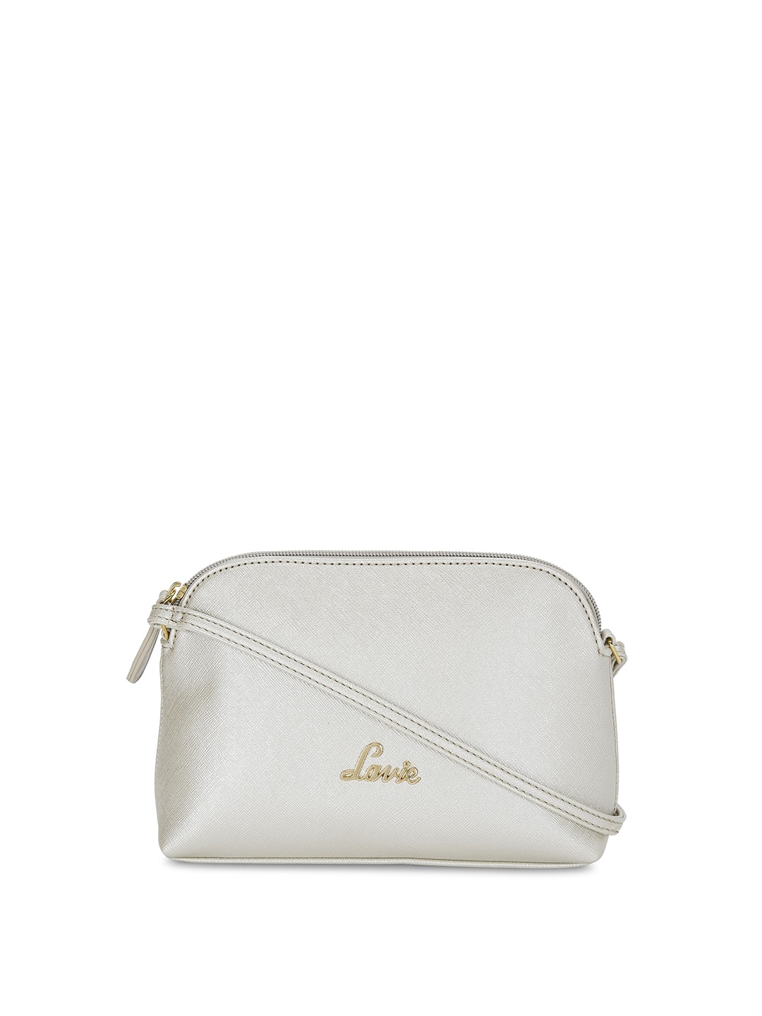 

Lavie Mortiz Csb White Textured Structured Sling Bag