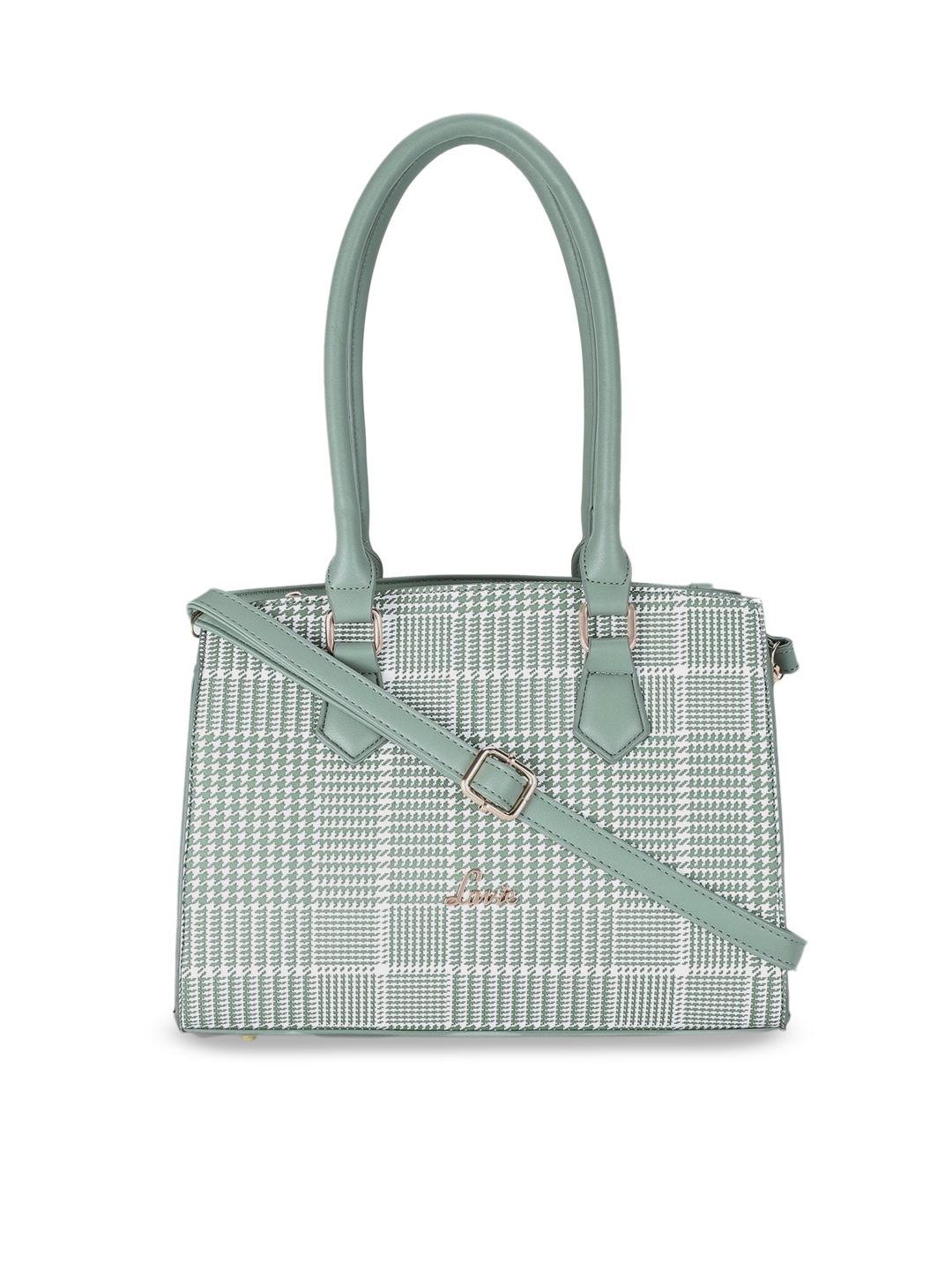 

Lavie Green Checked Shoulder Bag