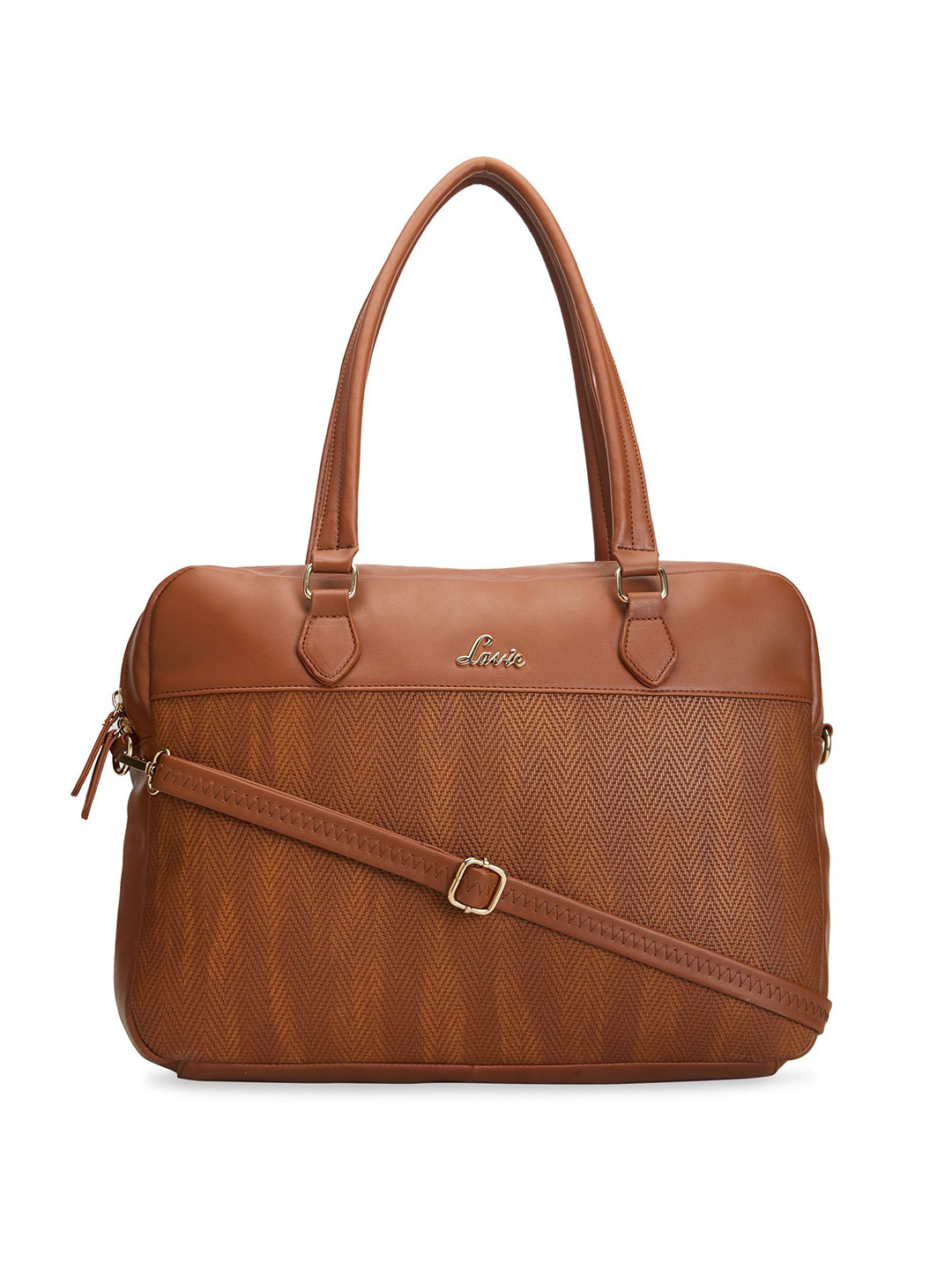 

Lavie Brown Textured Shoulder Bag